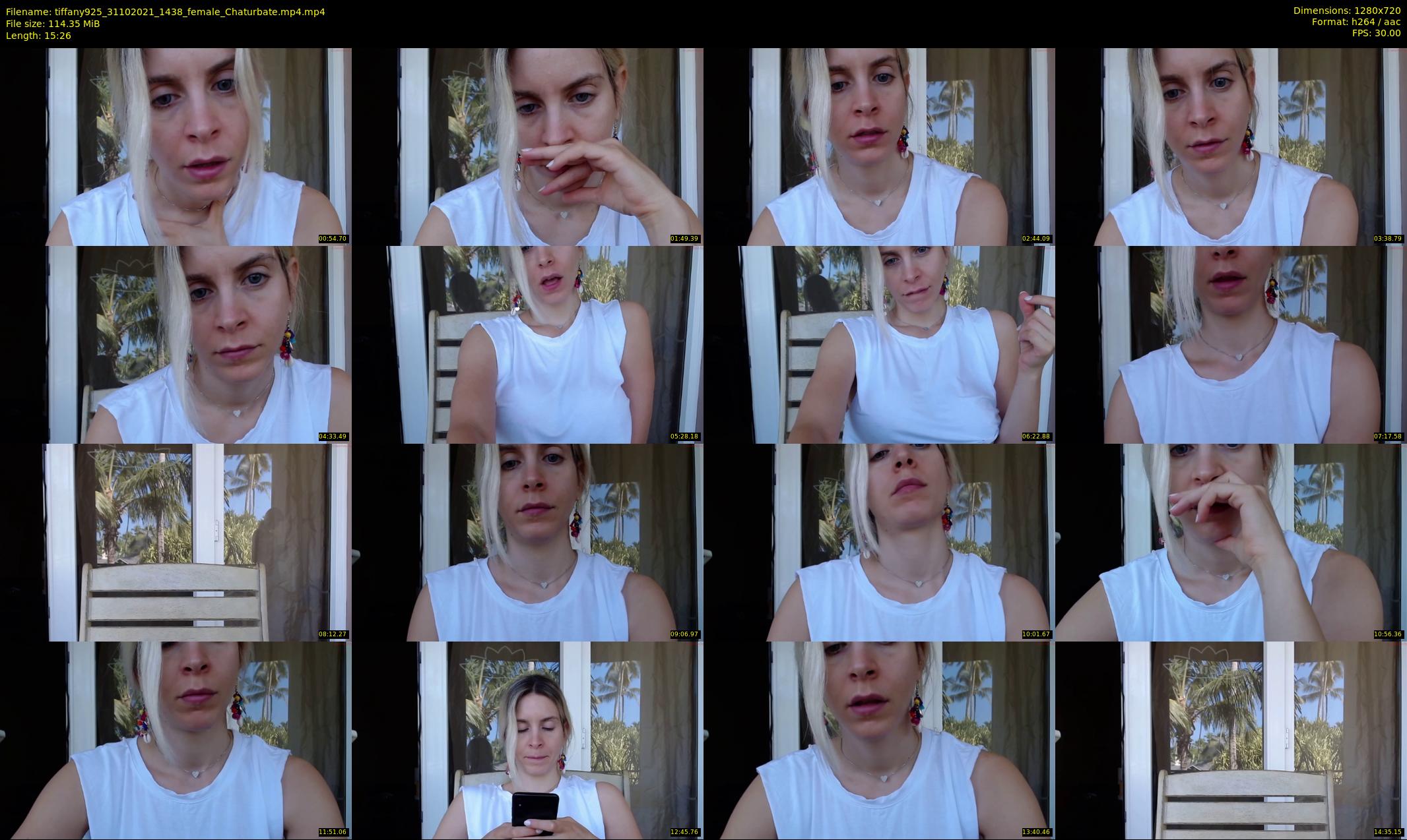 tiffany925 — 16 minute Chaturbate female cam show recording, 720p, Oct 31, 2021