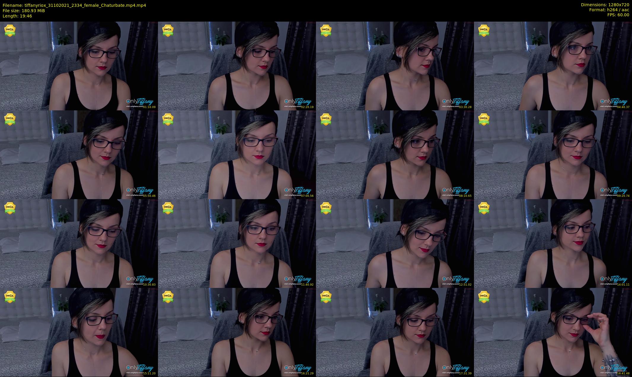 tiffanyriox — 20 minute Chaturbate female cam show recording, 720p, Oct 31, 2021