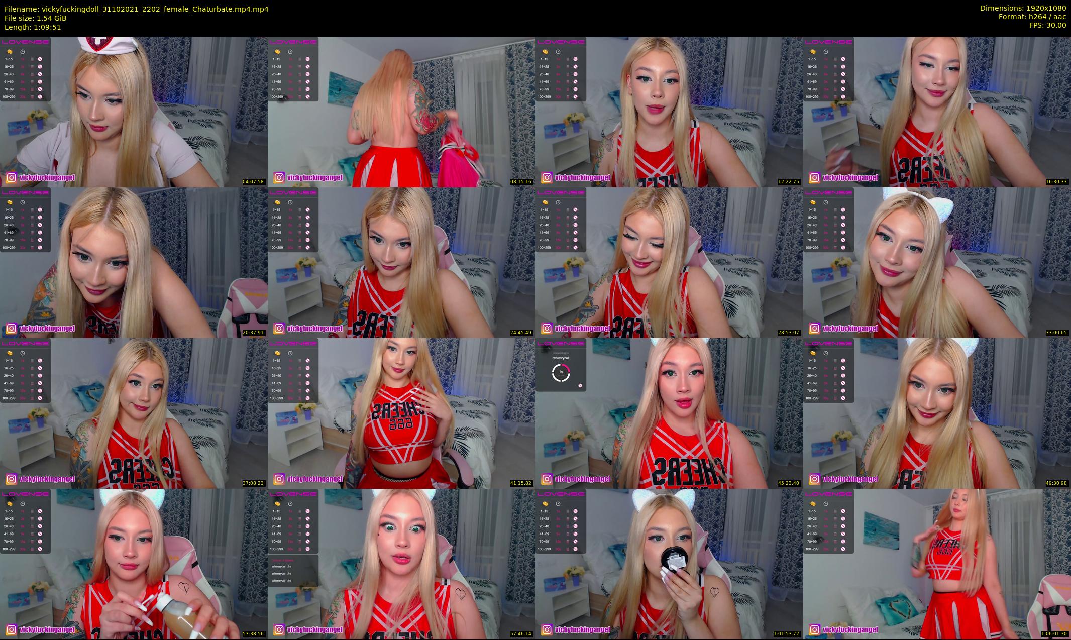 vickyfuckingdoll — 70 minute Chaturbate female cam show recording, 1080p, Oct 31, 2021