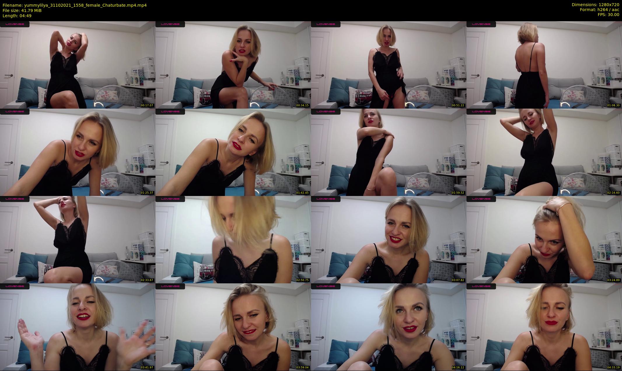 yummylilya — 5 minute Chaturbate female cam show recording, 720p, Oct 31, 2021