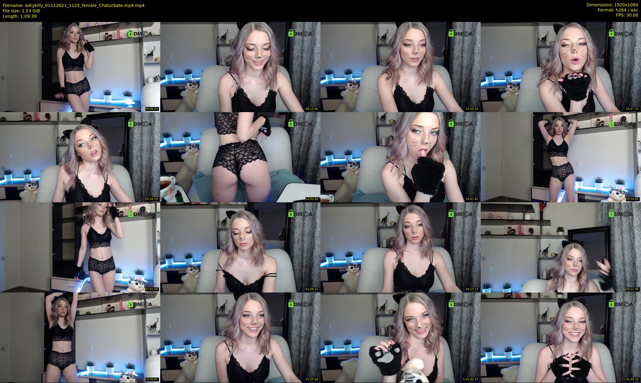 adrykilly — 70 minute Chaturbate female cam show recording, 1080p, Nov 1, 2021