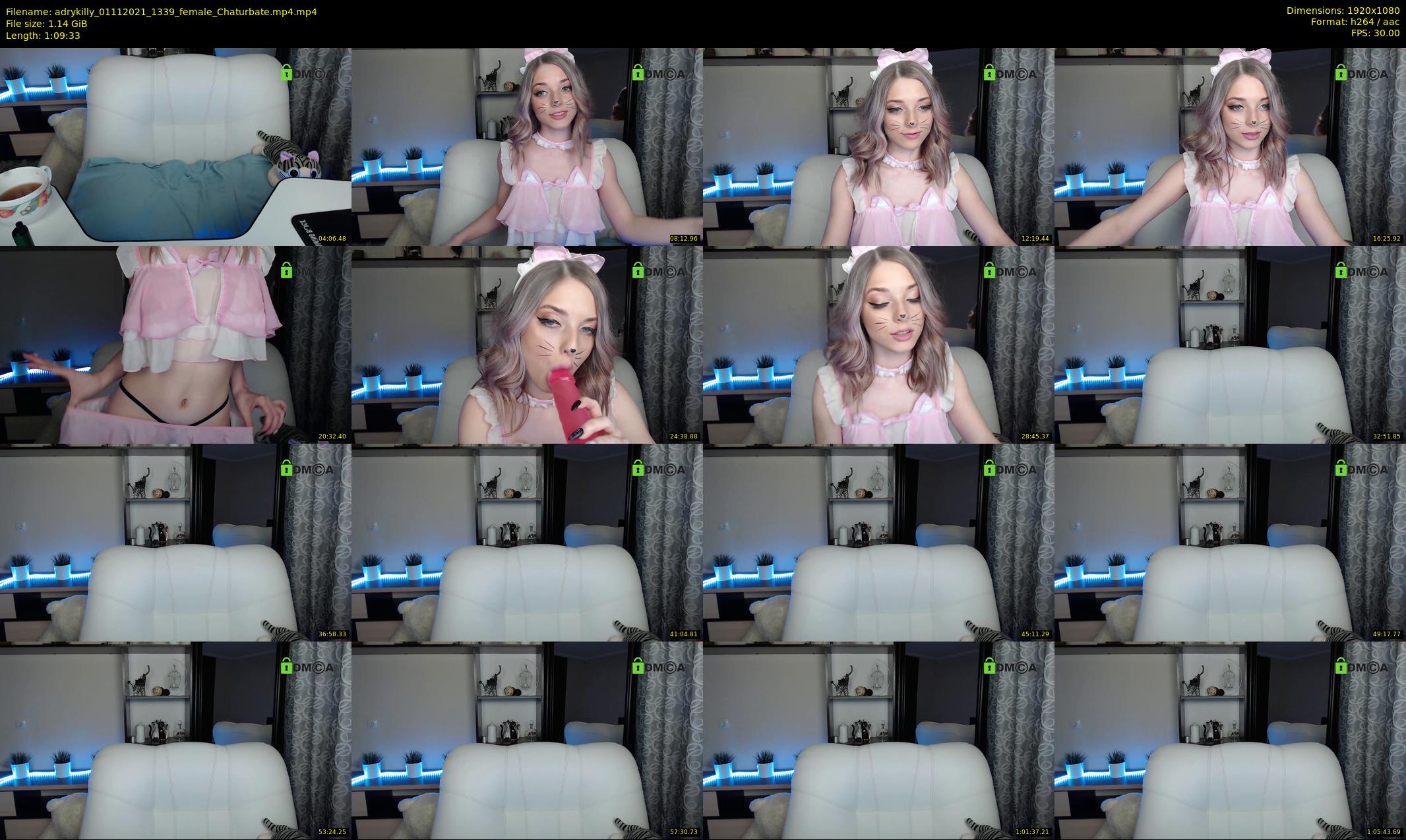 adrykilly — 70 minute Chaturbate female cam show recording, 1080p, Nov 1, 2021