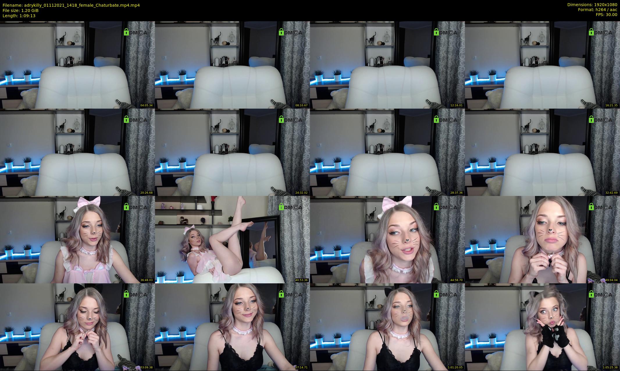 adrykilly — 70 minute Chaturbate female cam show recording, 1080p, Nov 1, 2021