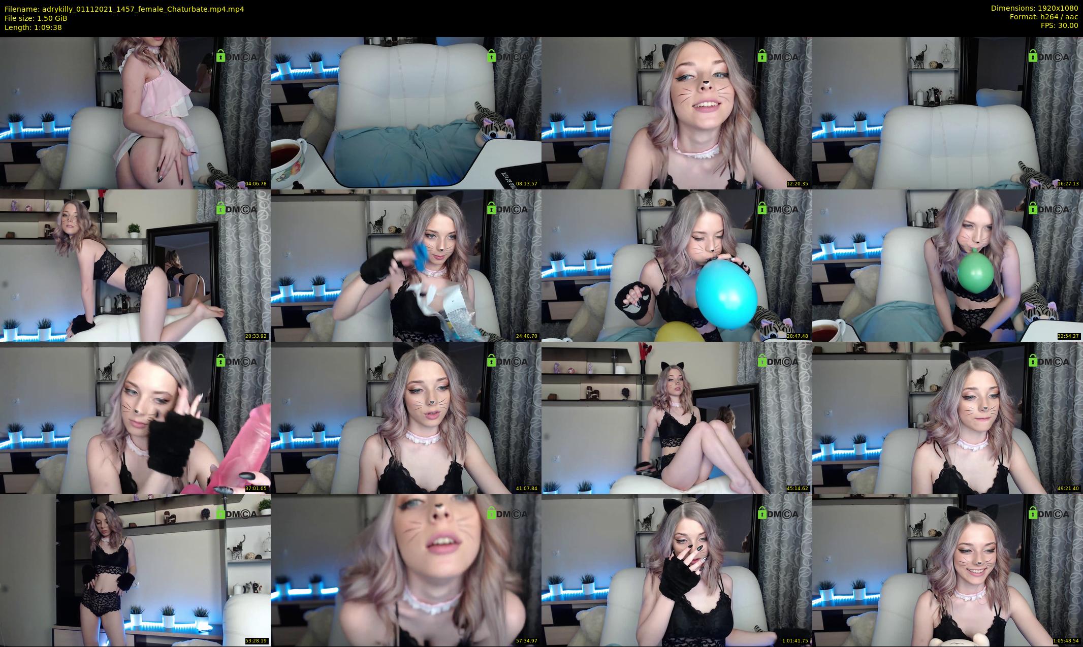 adrykilly — 70 minute Chaturbate female cam show recording, 1080p, Nov 1, 2021