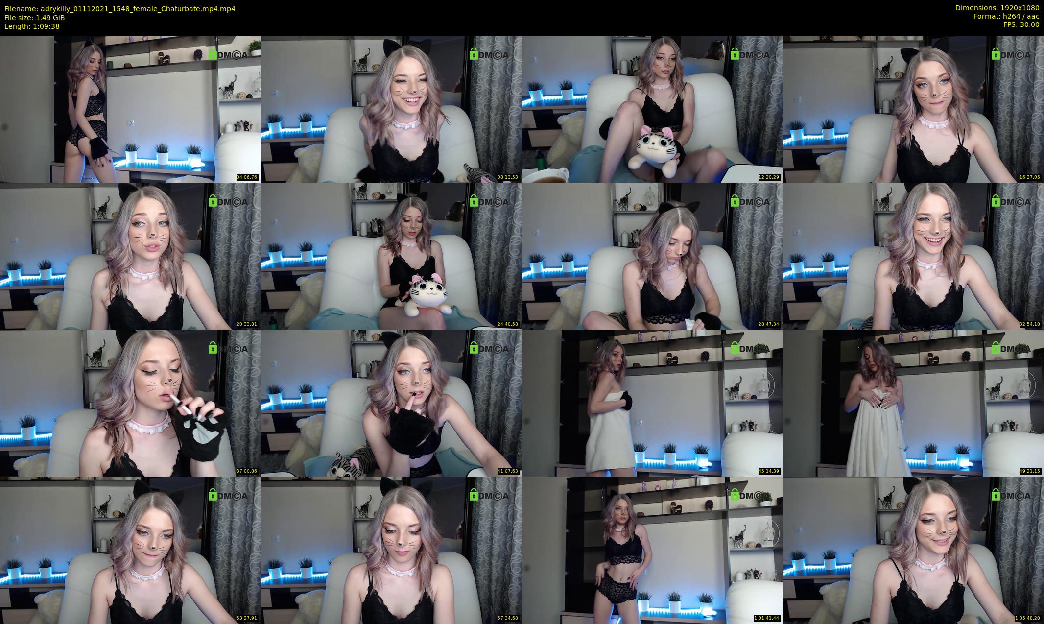 adrykilly — 70 minute Chaturbate female cam show recording, 1080p, Nov 1, 2021