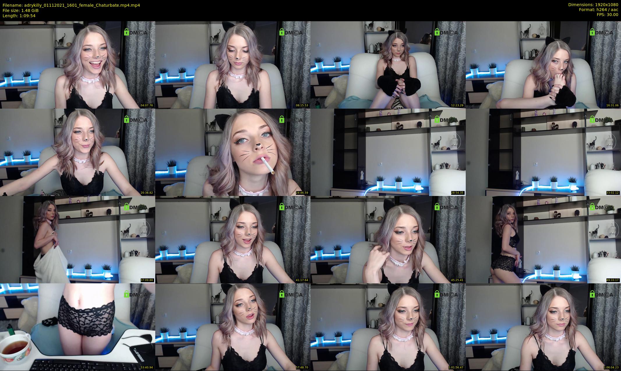 adrykilly — 70 minute Chaturbate female cam show recording, 1080p, Nov 1, 2021