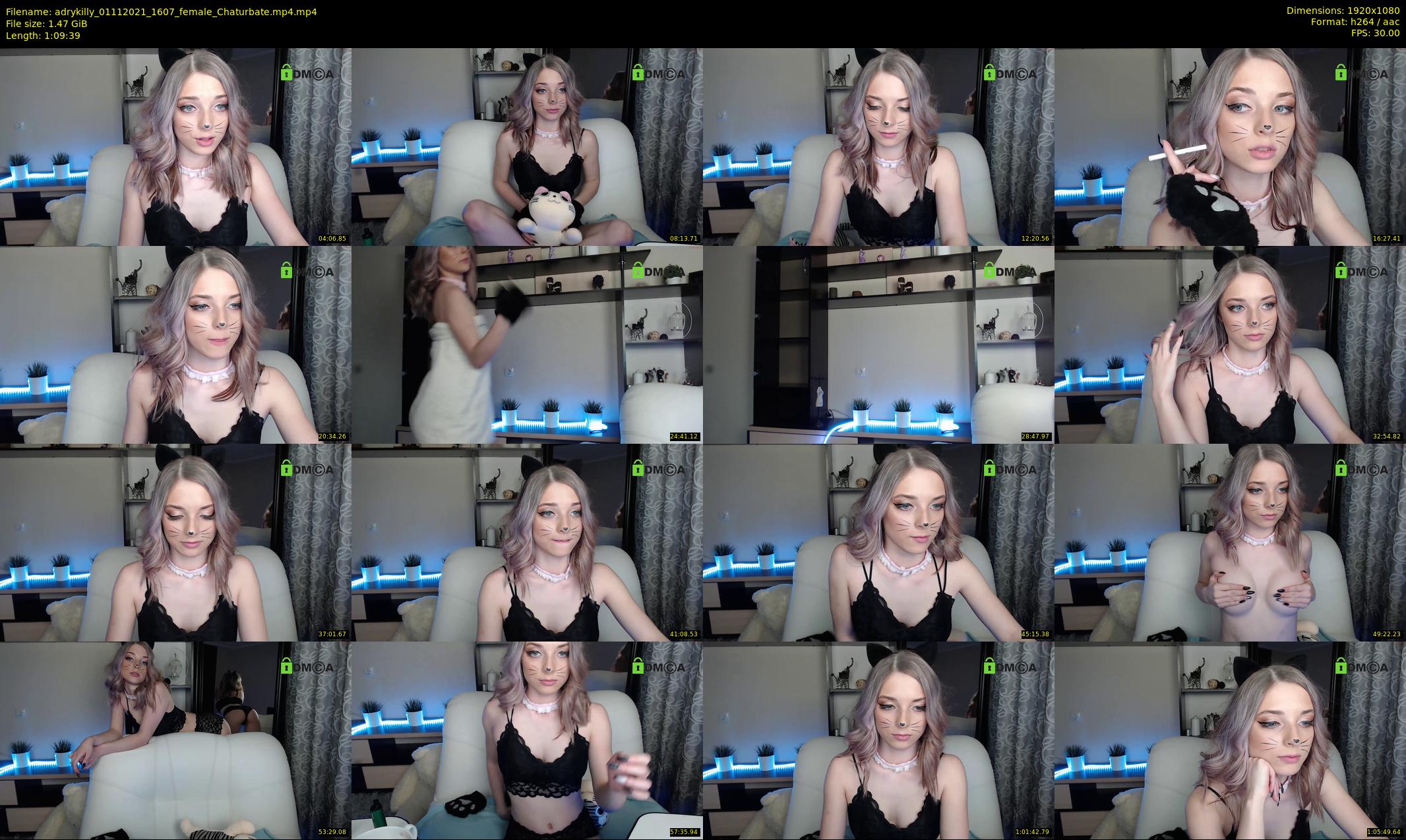 adrykilly — 70 minute Chaturbate female cam show recording, 1080p, Nov 1, 2021