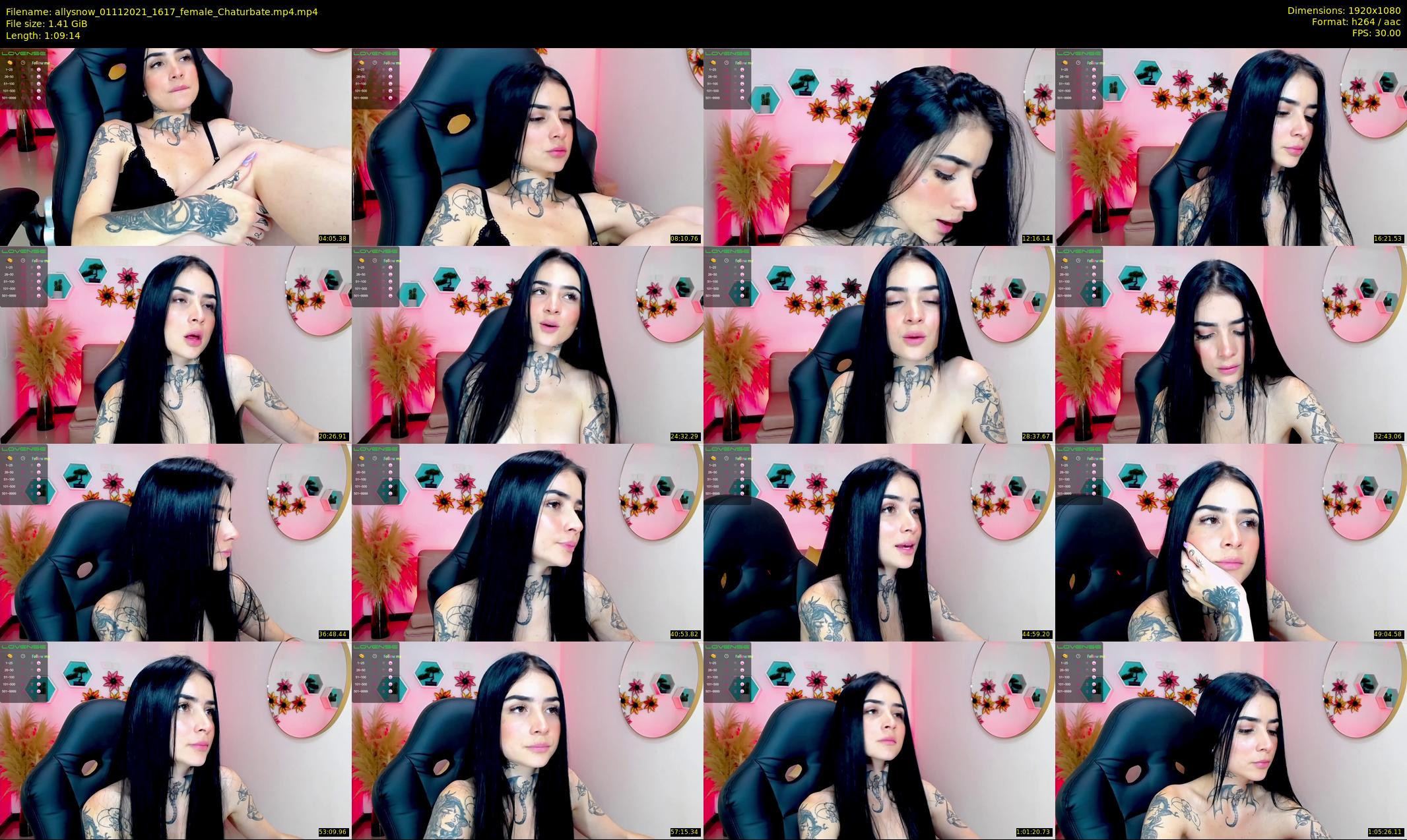 allysnow — 70 minute Chaturbate female cam show recording, 1080p, Nov 1, 2021