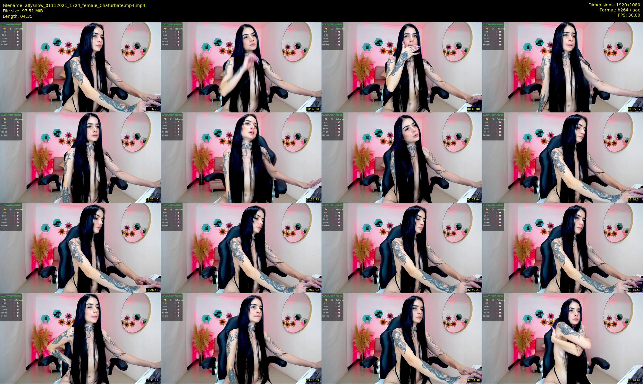 allysnow — 5 minute Chaturbate female cam show recording, 1080p, Nov 1, 2021