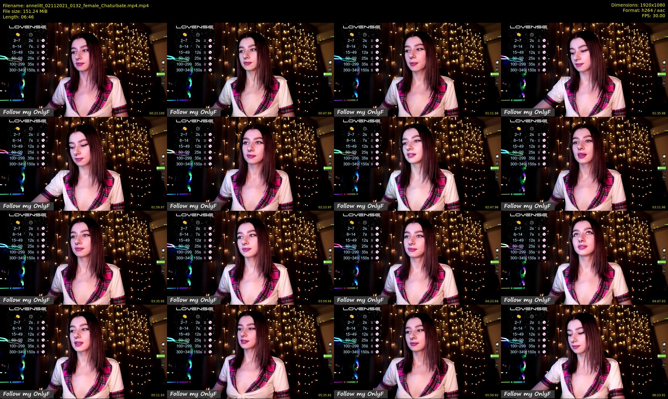 annelitt — 7 minute Chaturbate female cam show recording, 1080p, Nov 2, 2021
