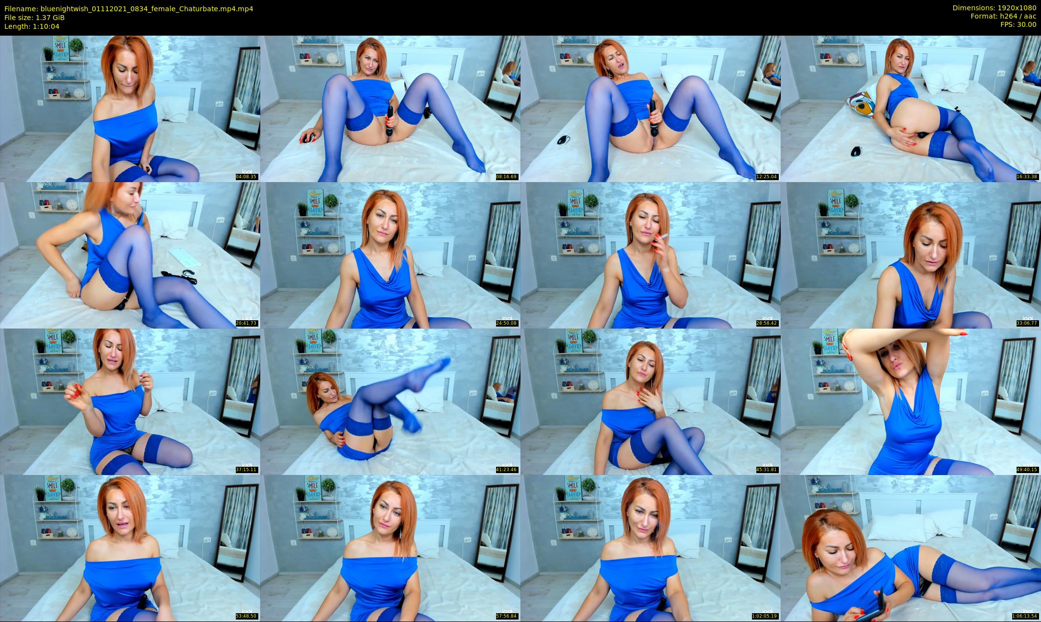 bluenightwish — 71 minute Chaturbate female cam show recording, 1080p, Nov 1, 2021