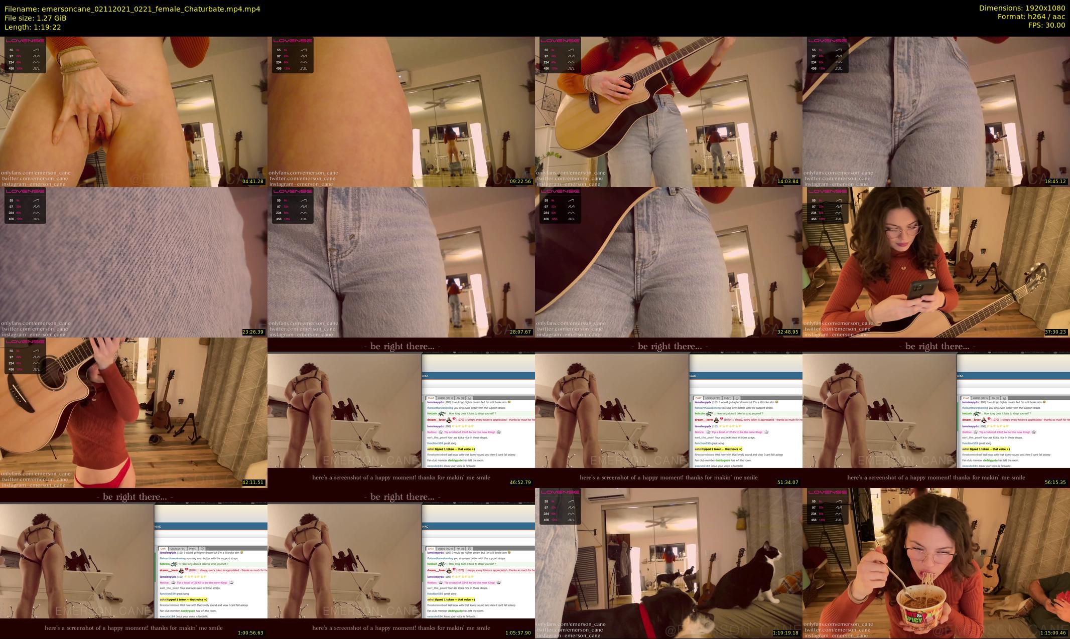 emersoncane — 80 minute Chaturbate female cam show recording, 1080p, Nov 2, 2021