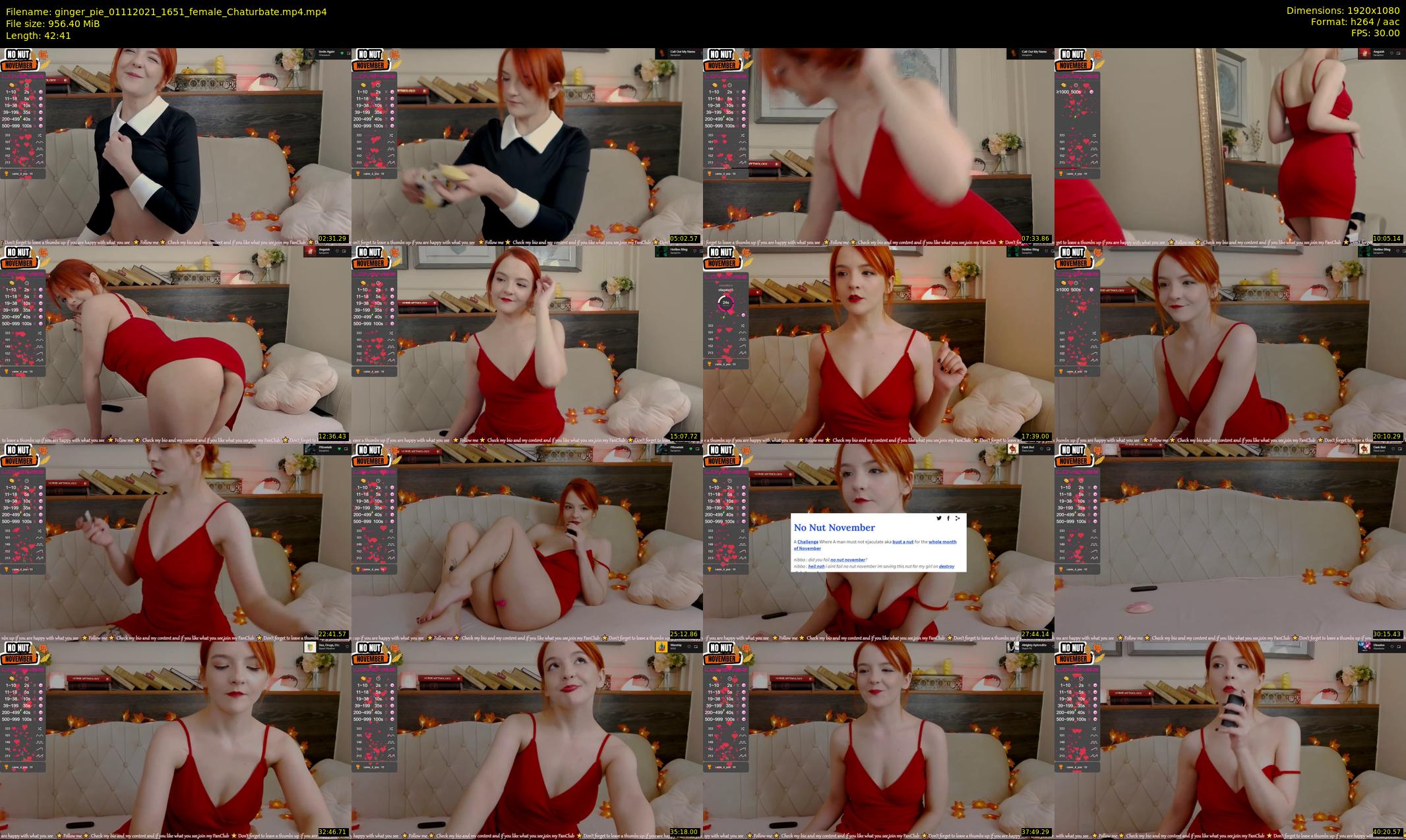 ginger_pie — 43 minute Chaturbate female cam show recording, 1080p, Nov 1, 2021