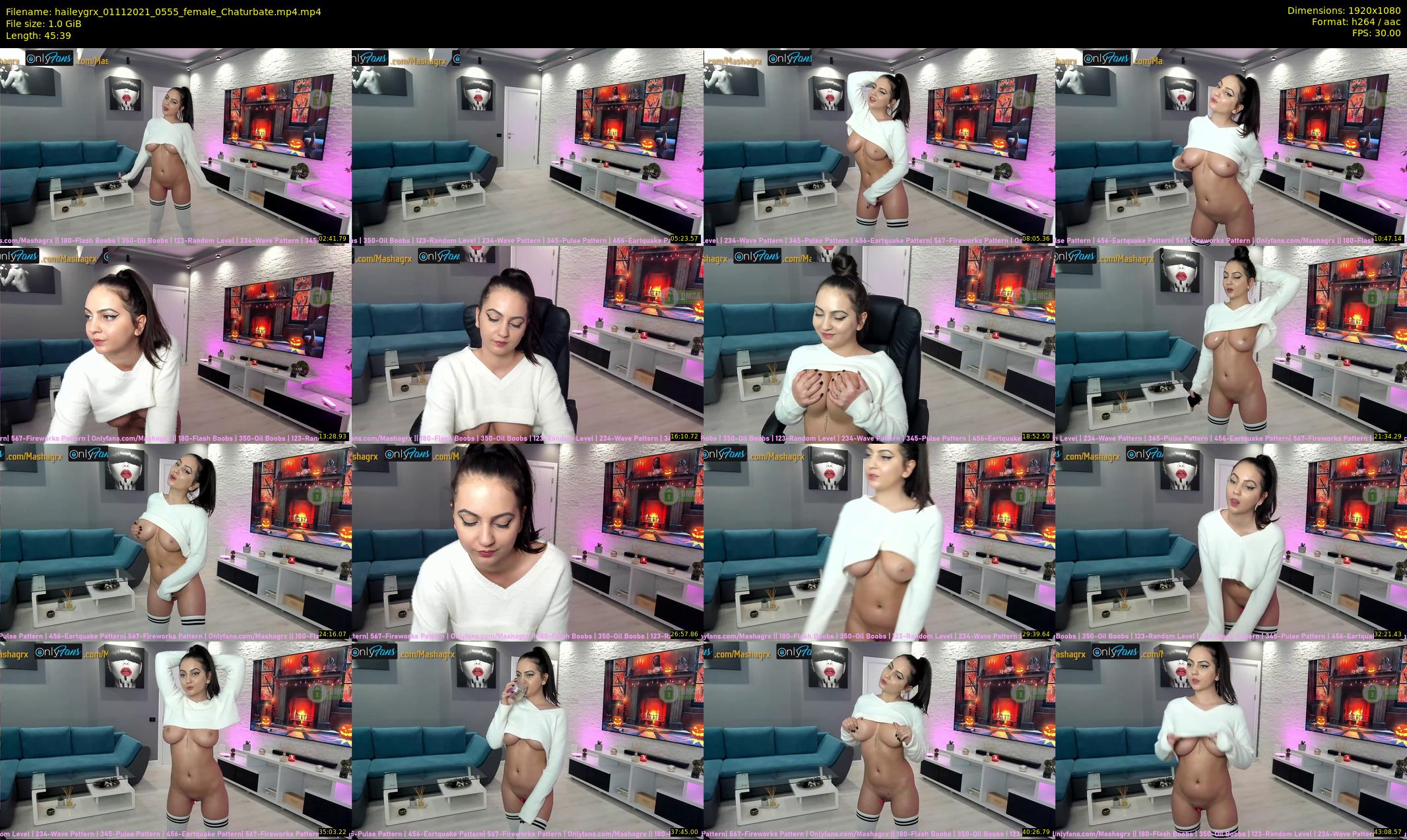 haileygrx — 46 minute Chaturbate female cam show recording, 1080p, Nov 1, 2021