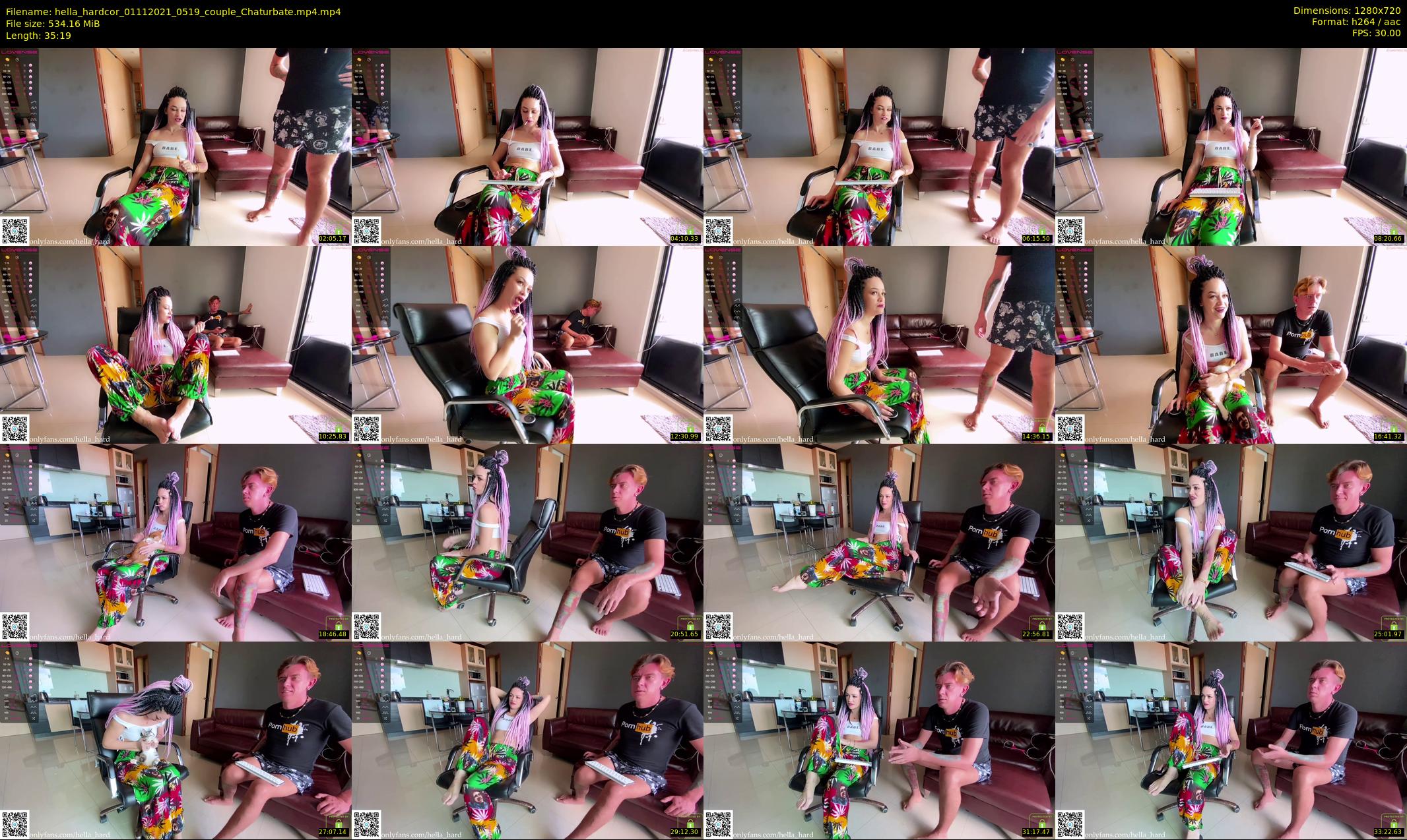 hella_hardcor — 36 minute Chaturbate female cam show recording, 720p, Nov 1, 2021