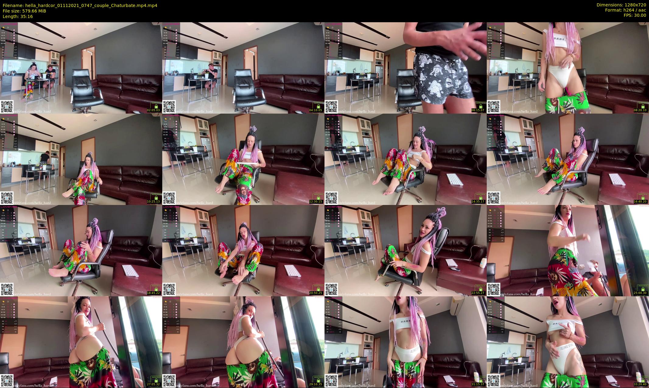 hella_hardcor — 36 minute Chaturbate female cam show recording, 720p, Nov 1, 2021