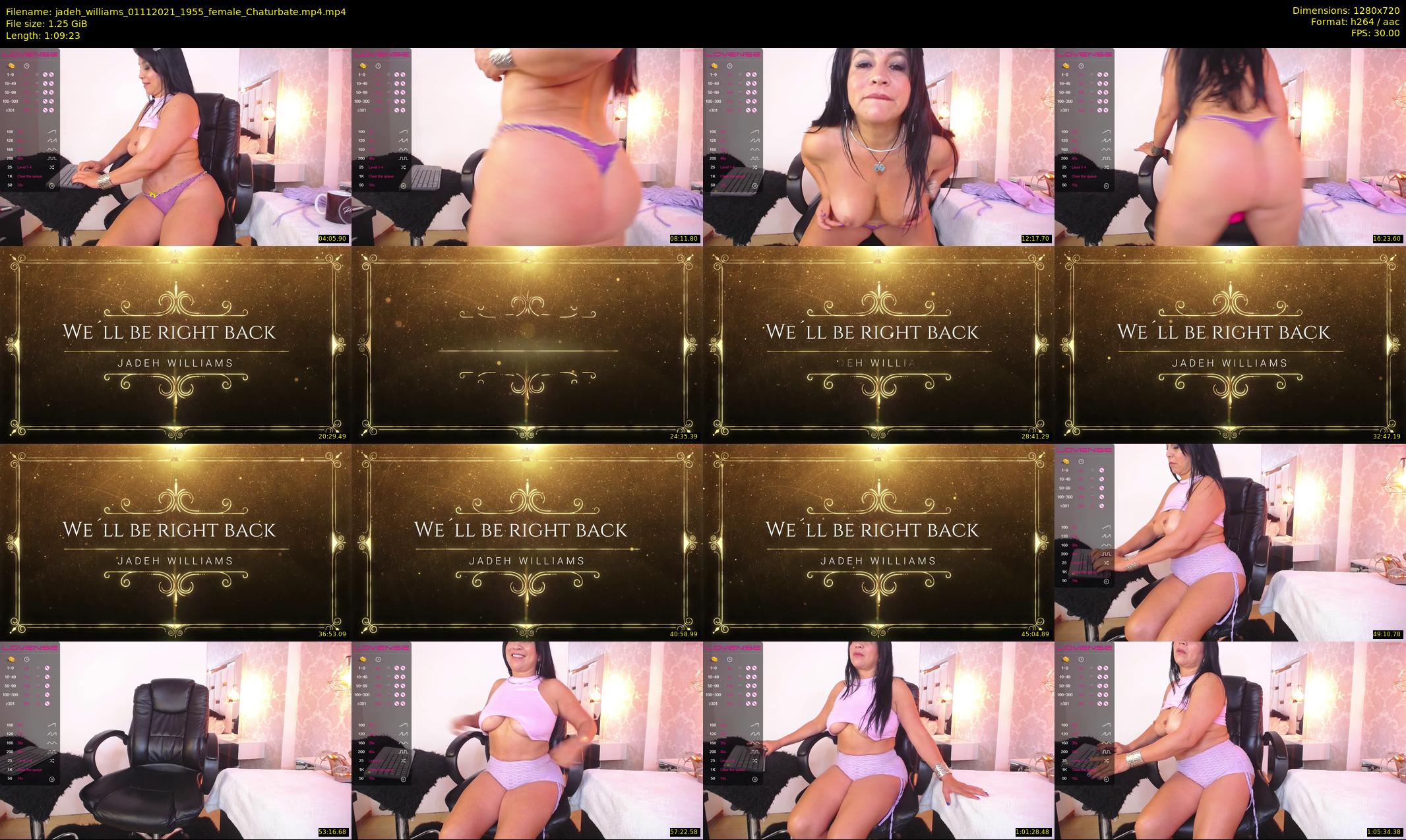 jadeh_williams — 70 minute Chaturbate female cam show recording, 720p, Nov 1, 2021