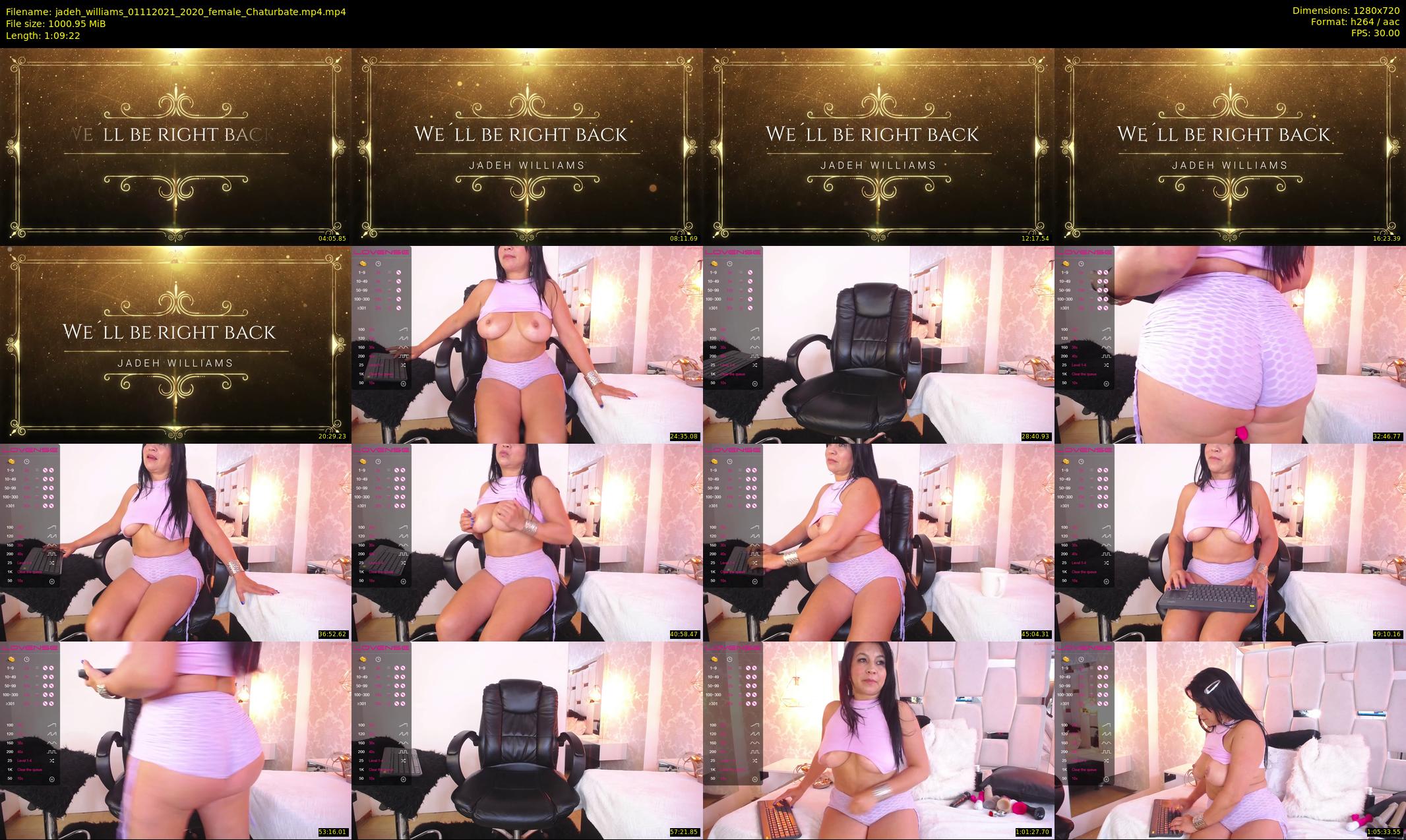 jadeh_williams — 70 minute Chaturbate female cam show recording, 720p, Nov 1, 2021