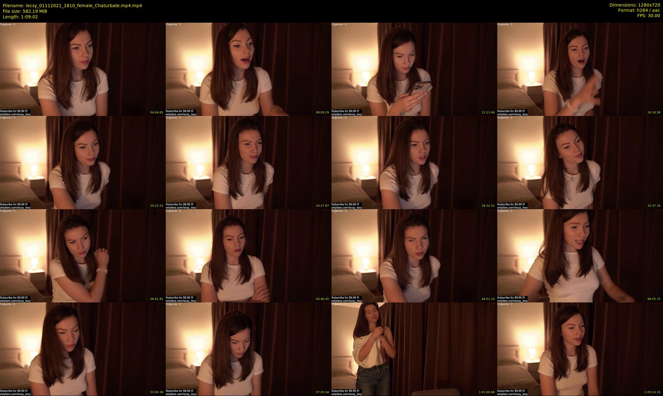 lecsy — 70 minute Chaturbate female cam show recording, 720p, Nov 1, 2021