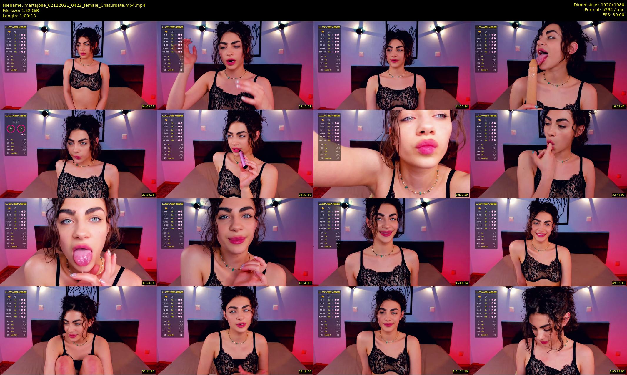 martajolie — 70 minute Chaturbate female cam show recording, 1080p, Nov 2, 2021
