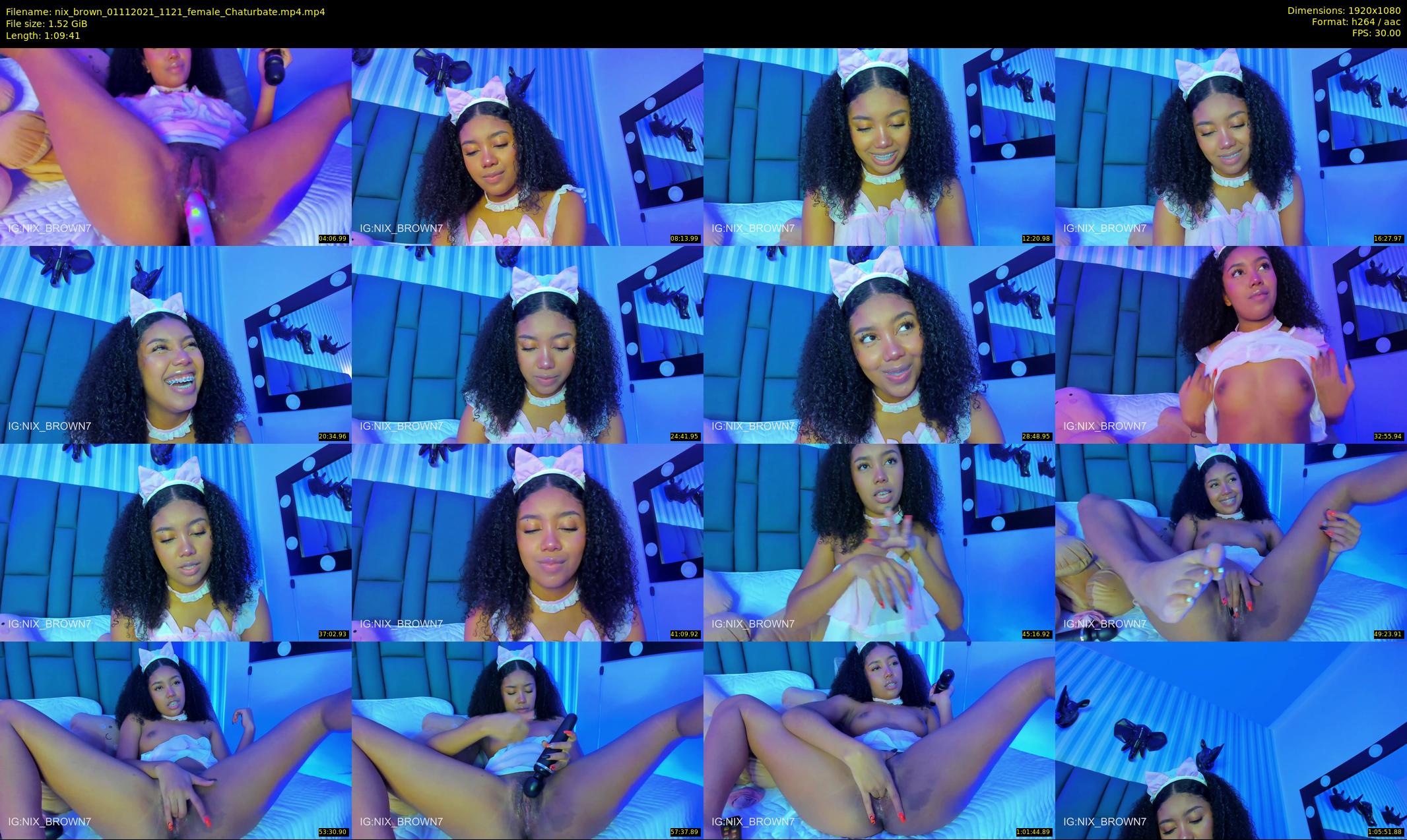 nix_brown — 70 minute Chaturbate female cam show recording, 1080p, Nov 1, 2021