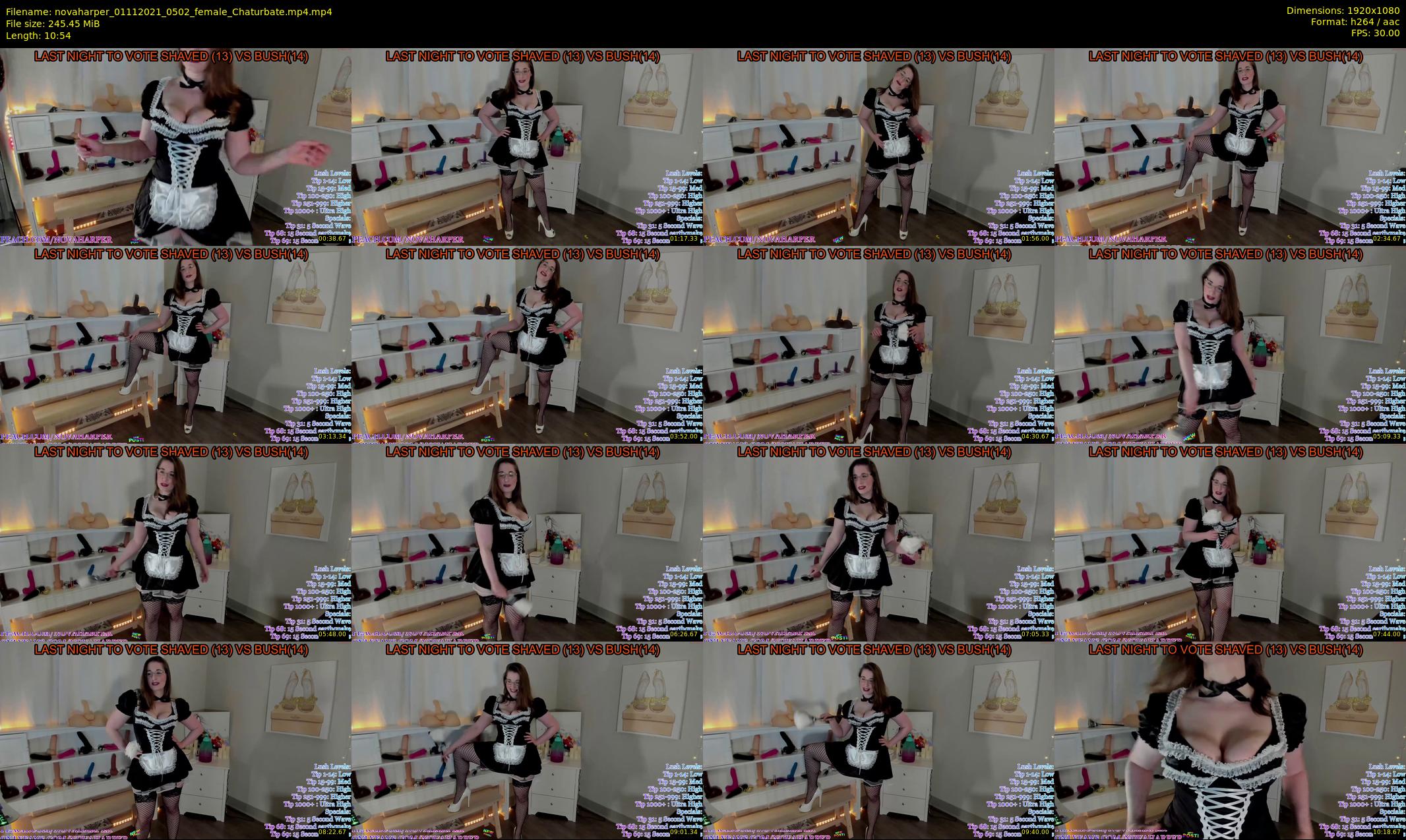 novaharper — 11 minute Chaturbate female cam show recording, 1080p, Nov 1, 2021