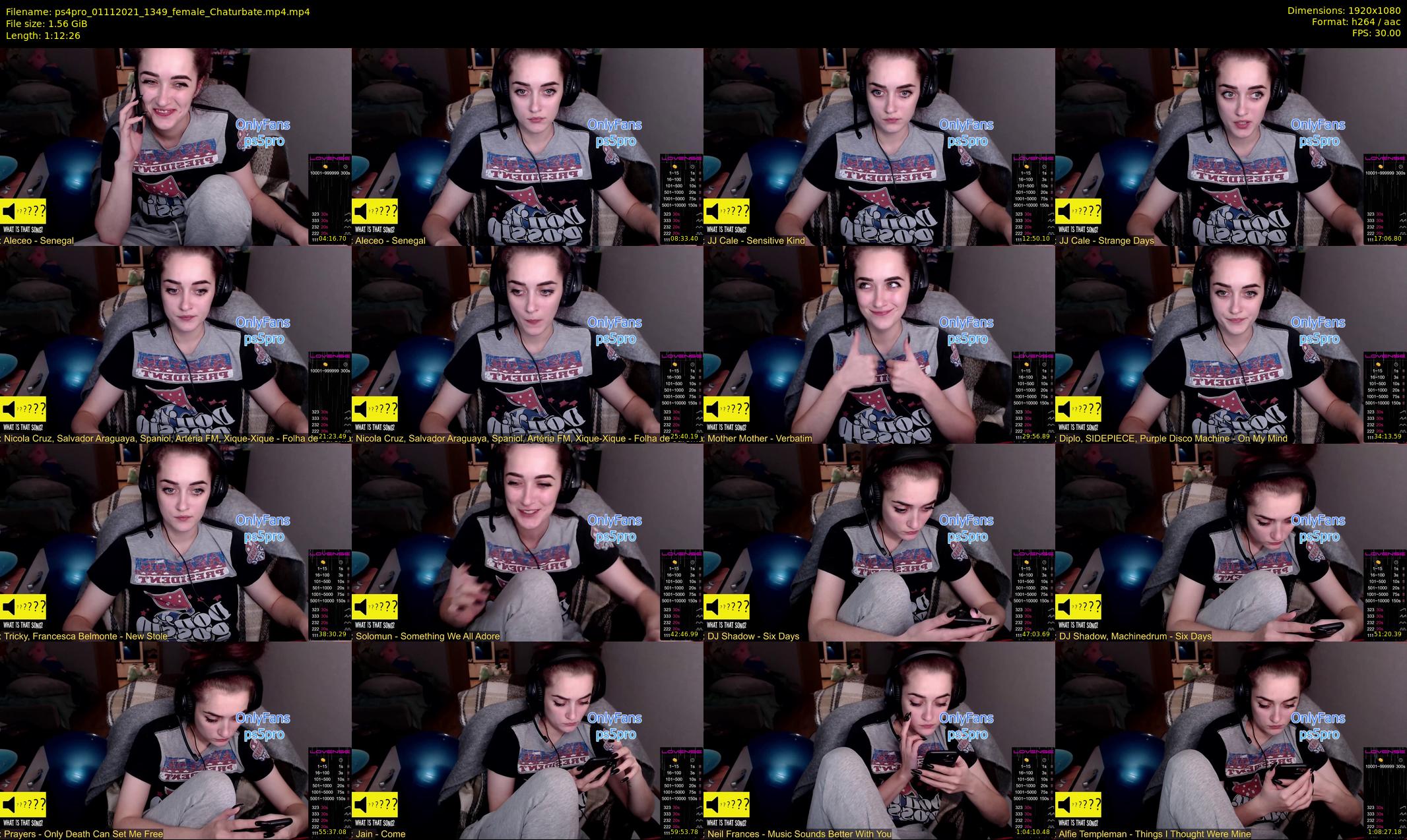 ps4pro — 73 minute Chaturbate female cam show recording, 1080p, Nov 1, 2021