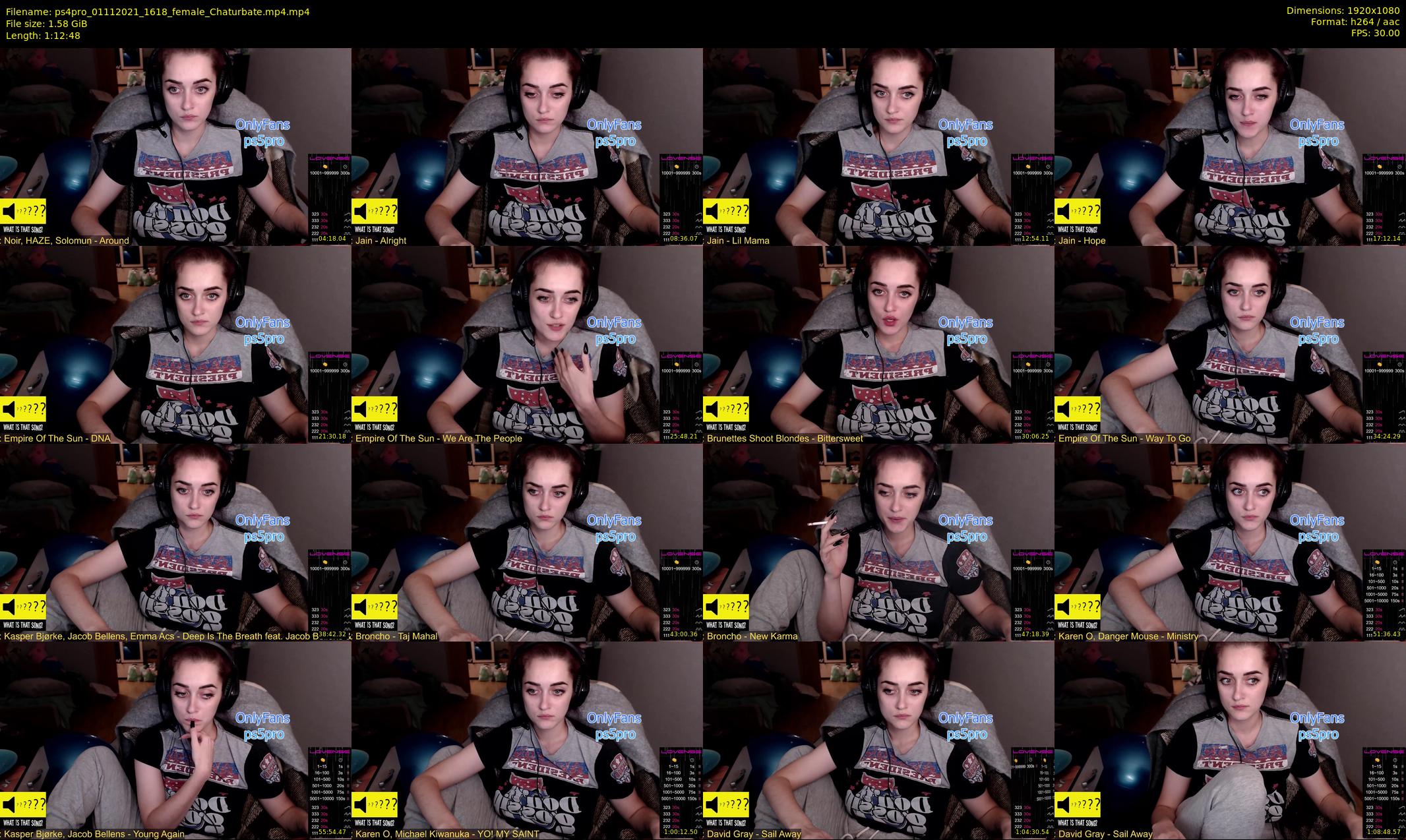 ps4pro — 73 minute Chaturbate female cam show recording, 1080p, Nov 1, 2021
