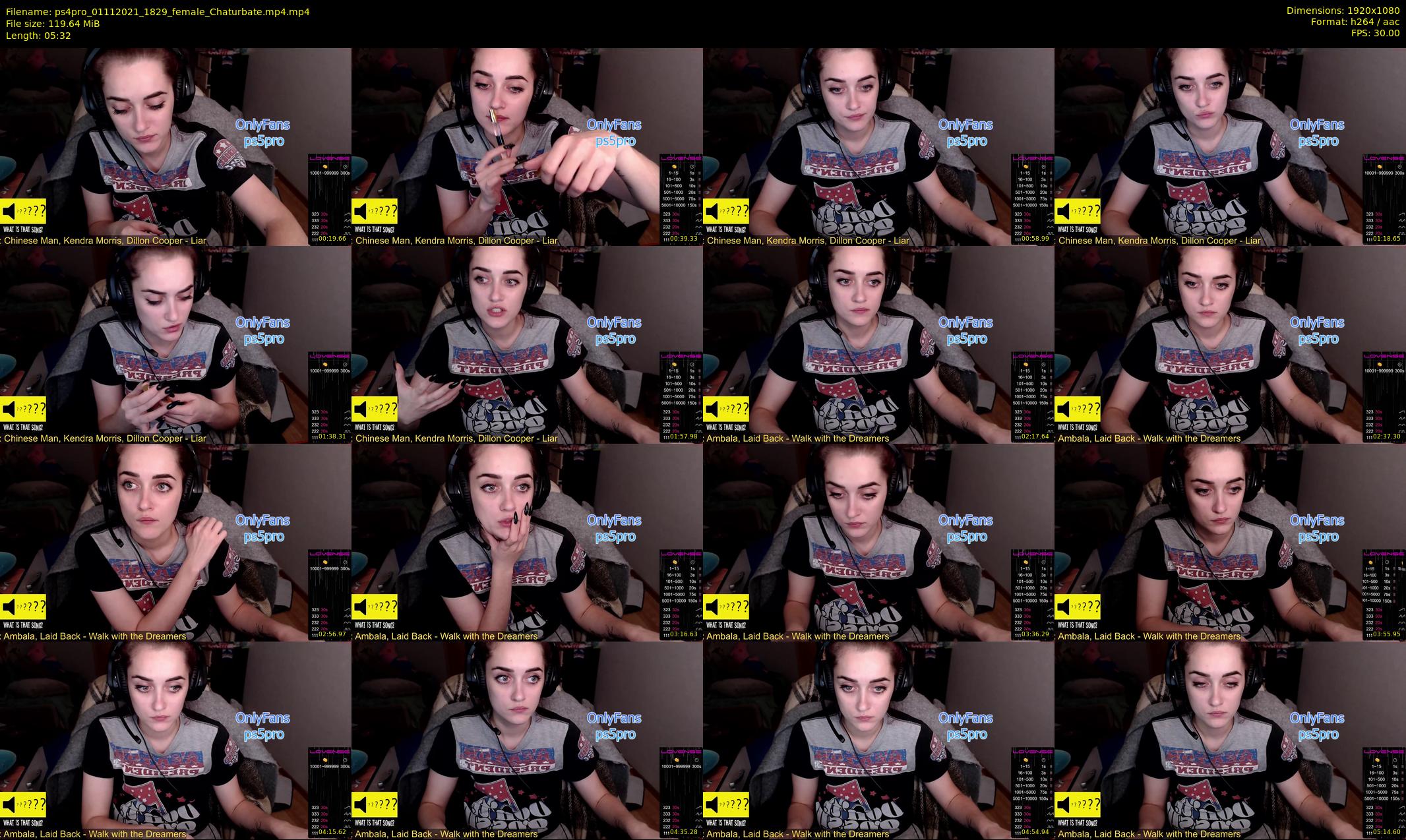 ps4pro — 6 minute Chaturbate female cam show recording, 1080p, Nov 1, 2021