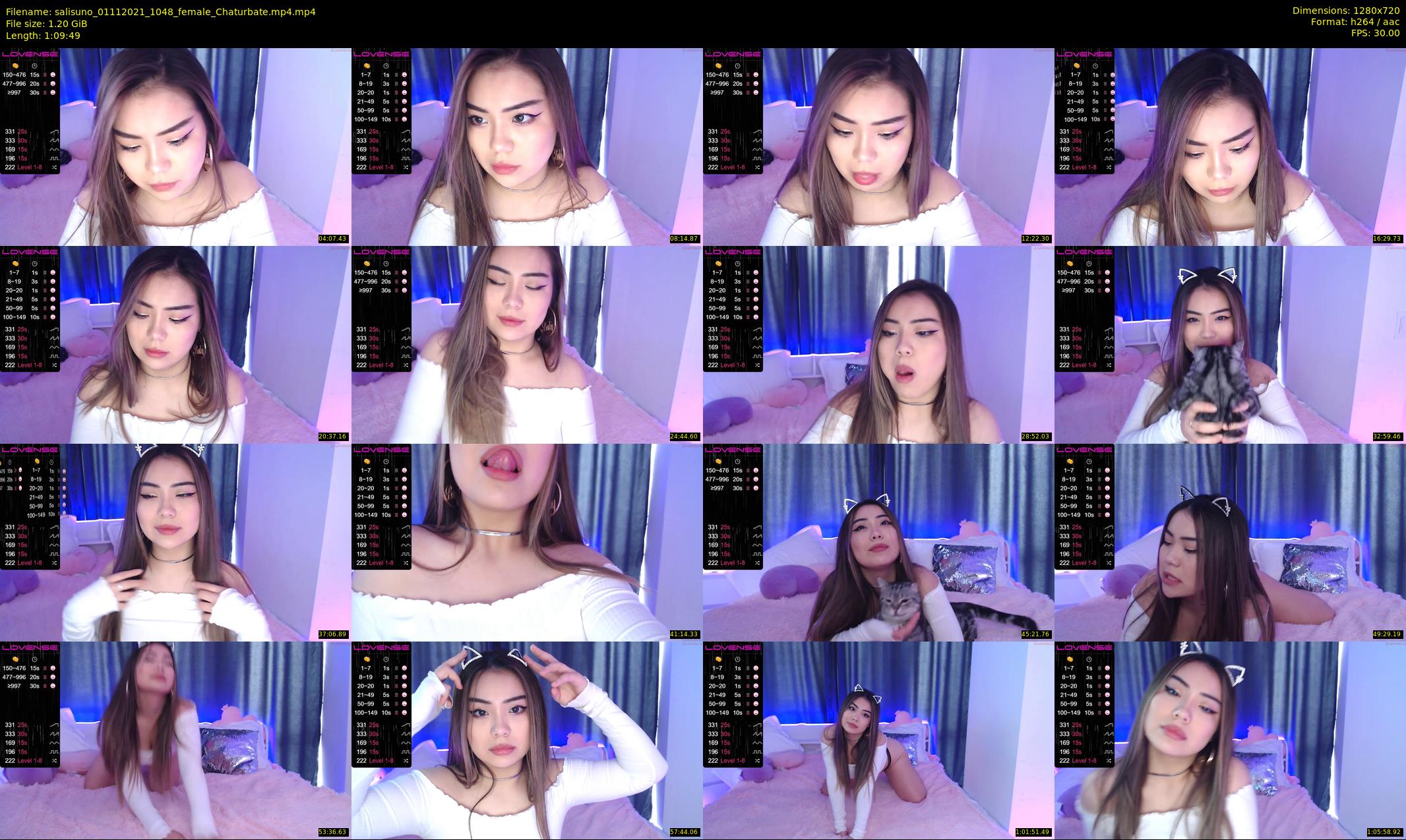 salisuno — 70 minute Chaturbate female cam show recording, 720p, Nov 1, 2021