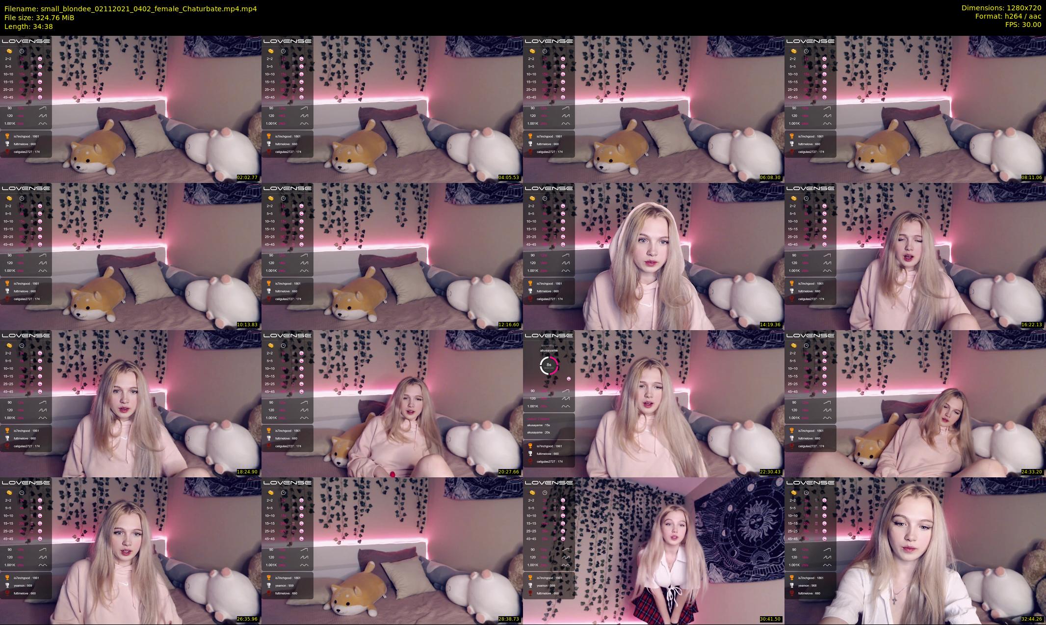 small_blondee — 35 minute Chaturbate female cam show recording, 720p, Nov 2, 2021