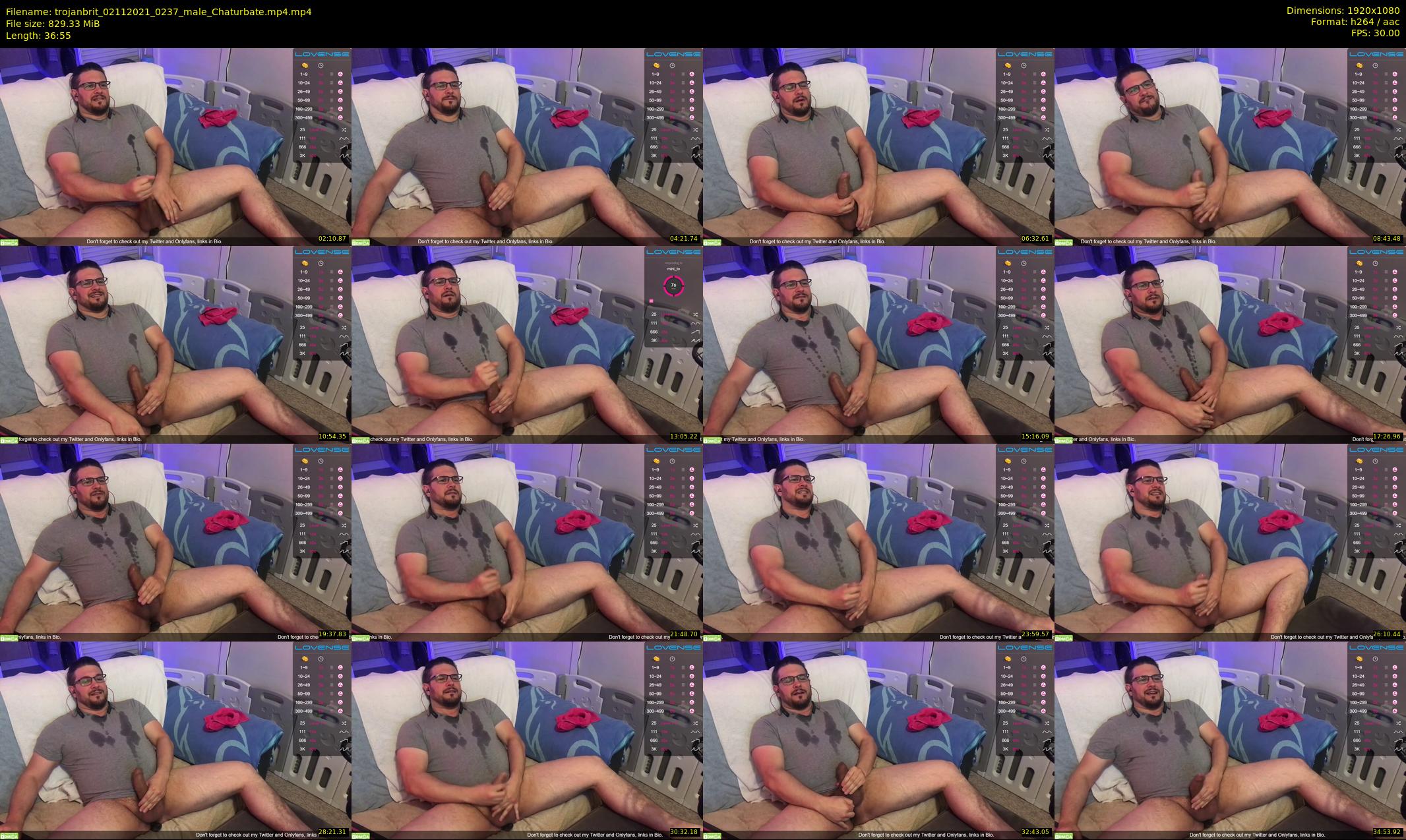 trojanbrit — 37 minute Chaturbate male cam show recording, 1080p, Nov 2, 2021