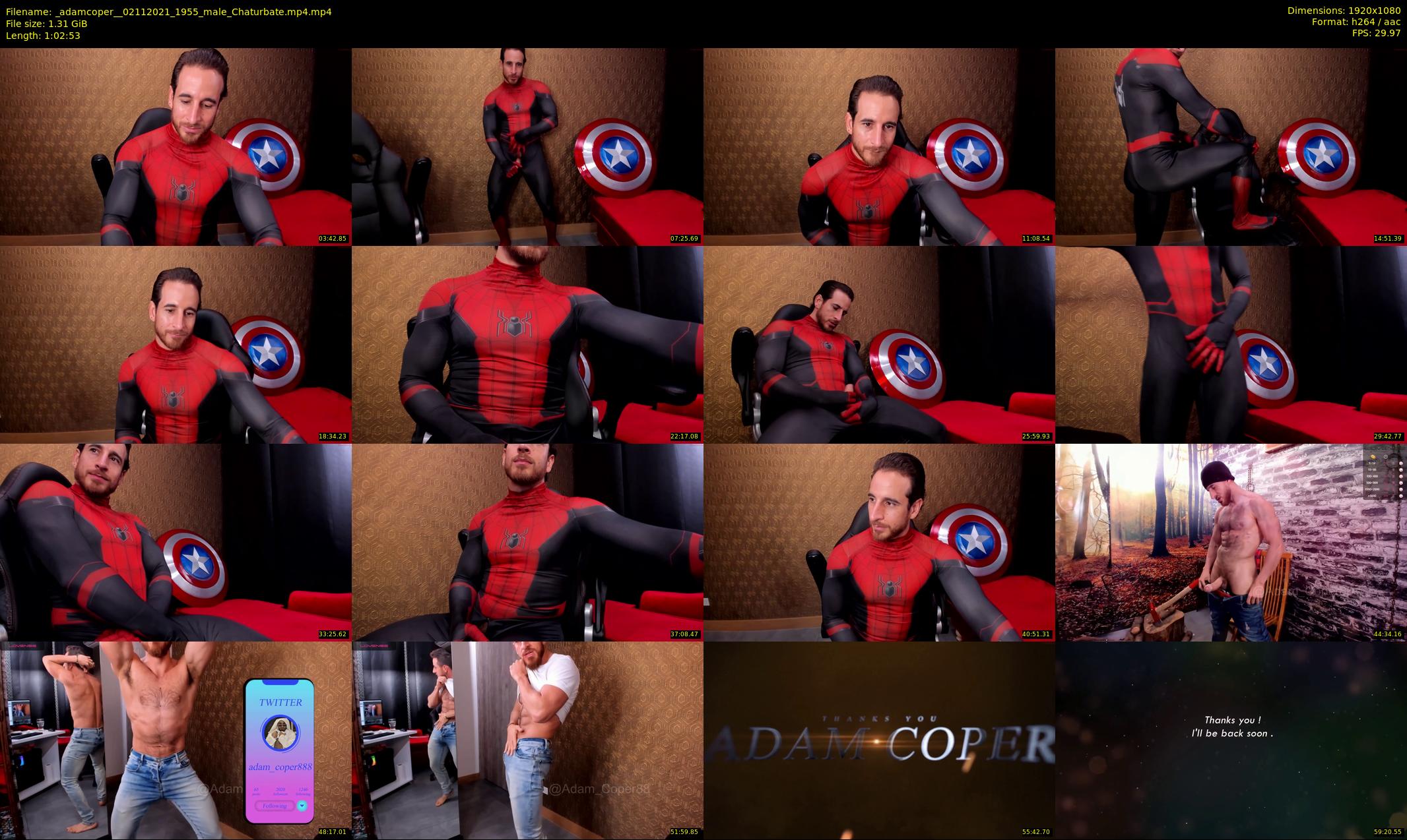 _adamcoper_ — 63 minute Chaturbate male cam show recording, 1080p, Nov 2, 2021