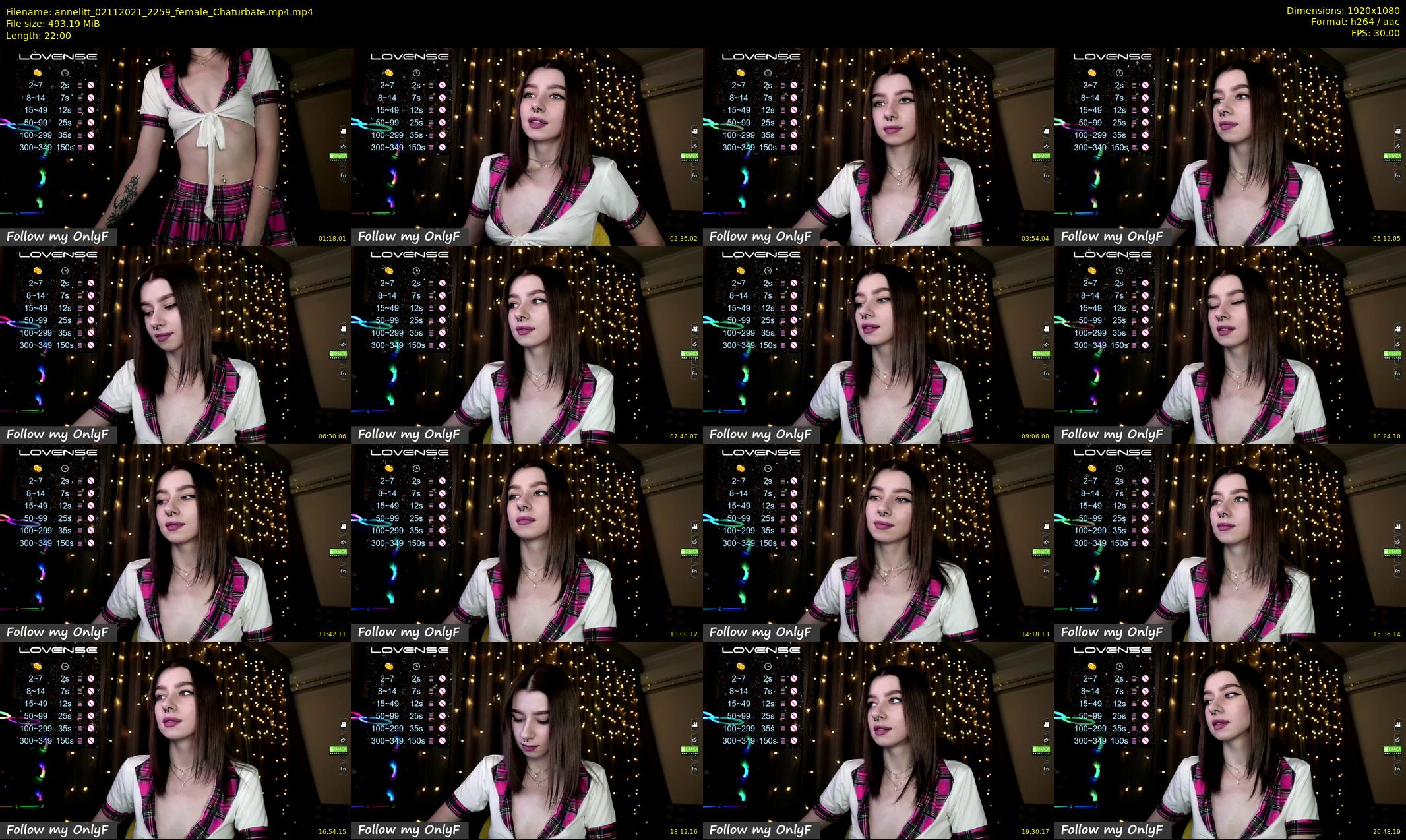 annelitt — 22 minute Chaturbate female cam show recording, 1080p, Nov 2, 2021