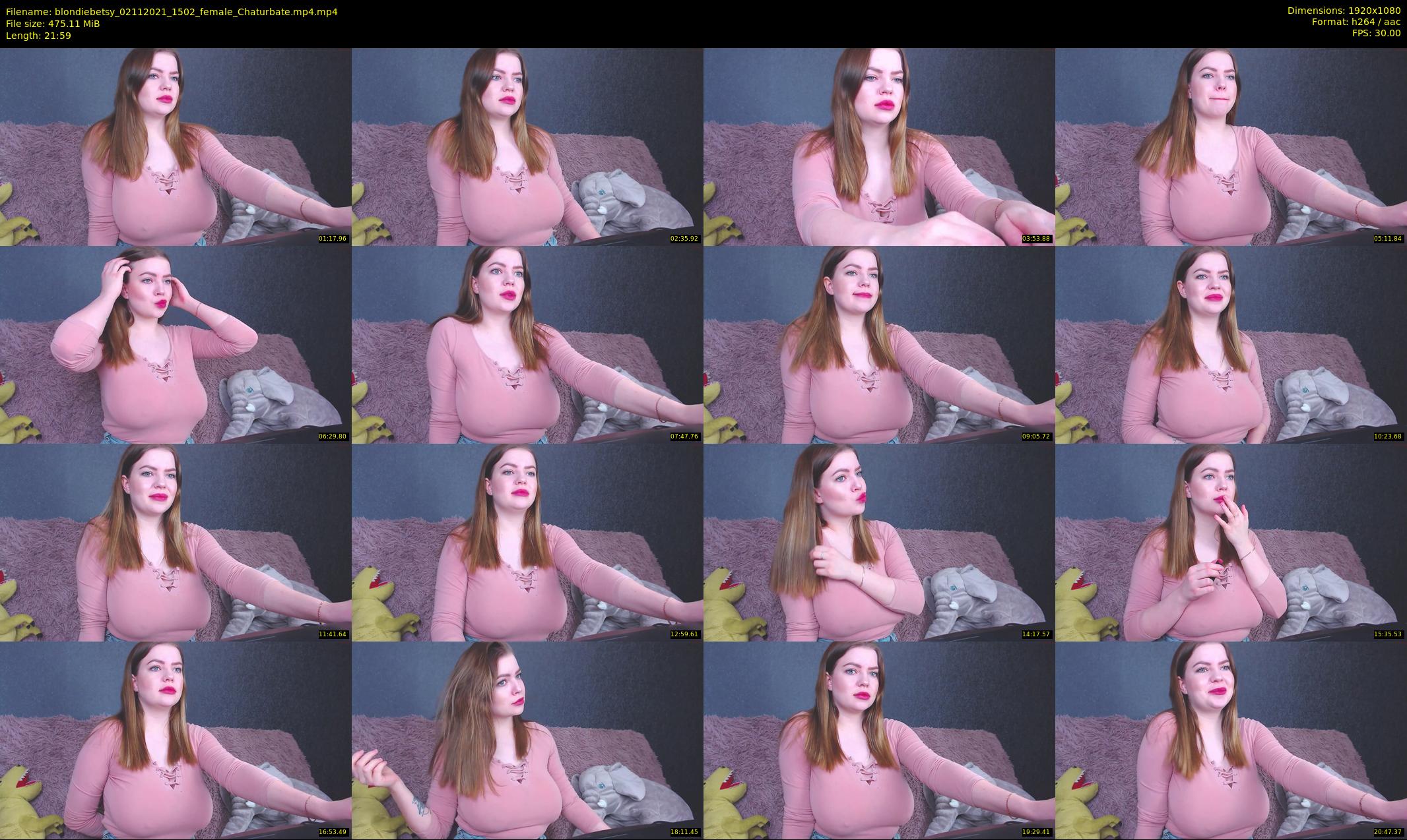 blondiebetsy — 22 minute Chaturbate female cam show recording, 1080p, Nov 2, 2021