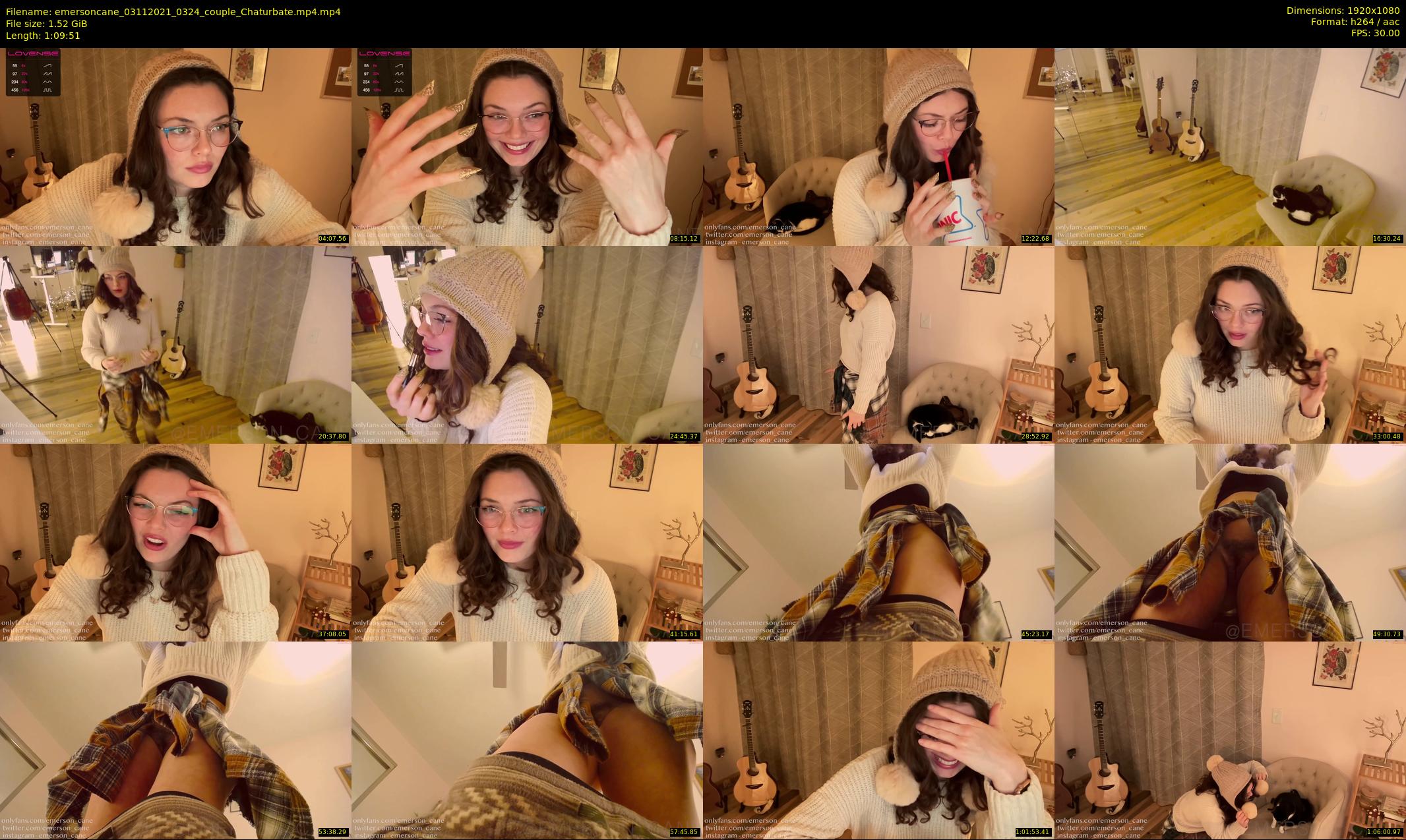 emersoncane — 70 minute Chaturbate female cam show recording, 1080p, Nov 3, 2021