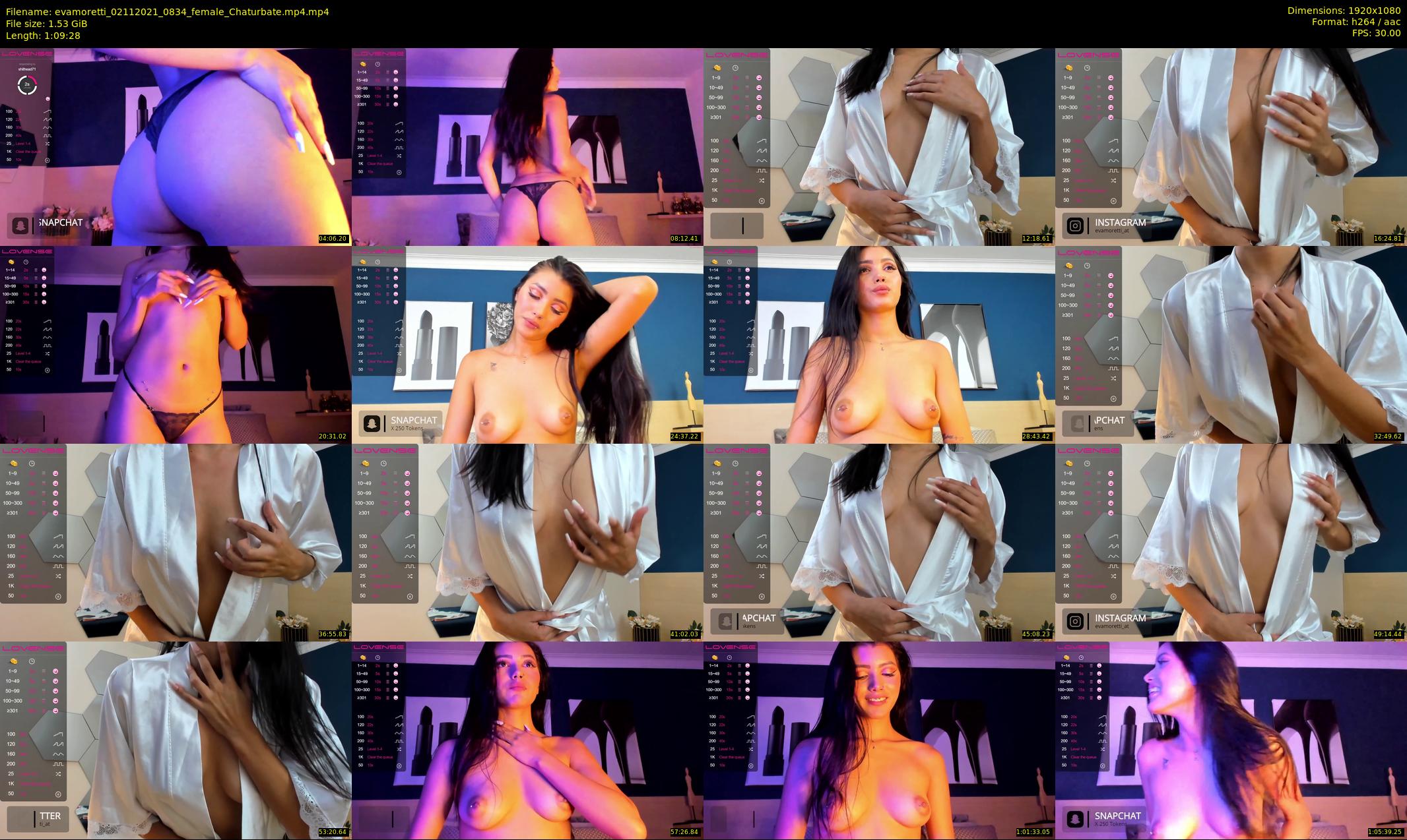 evamoretti — 70 minute Chaturbate female cam show recording, 1080p, Nov 2, 2021