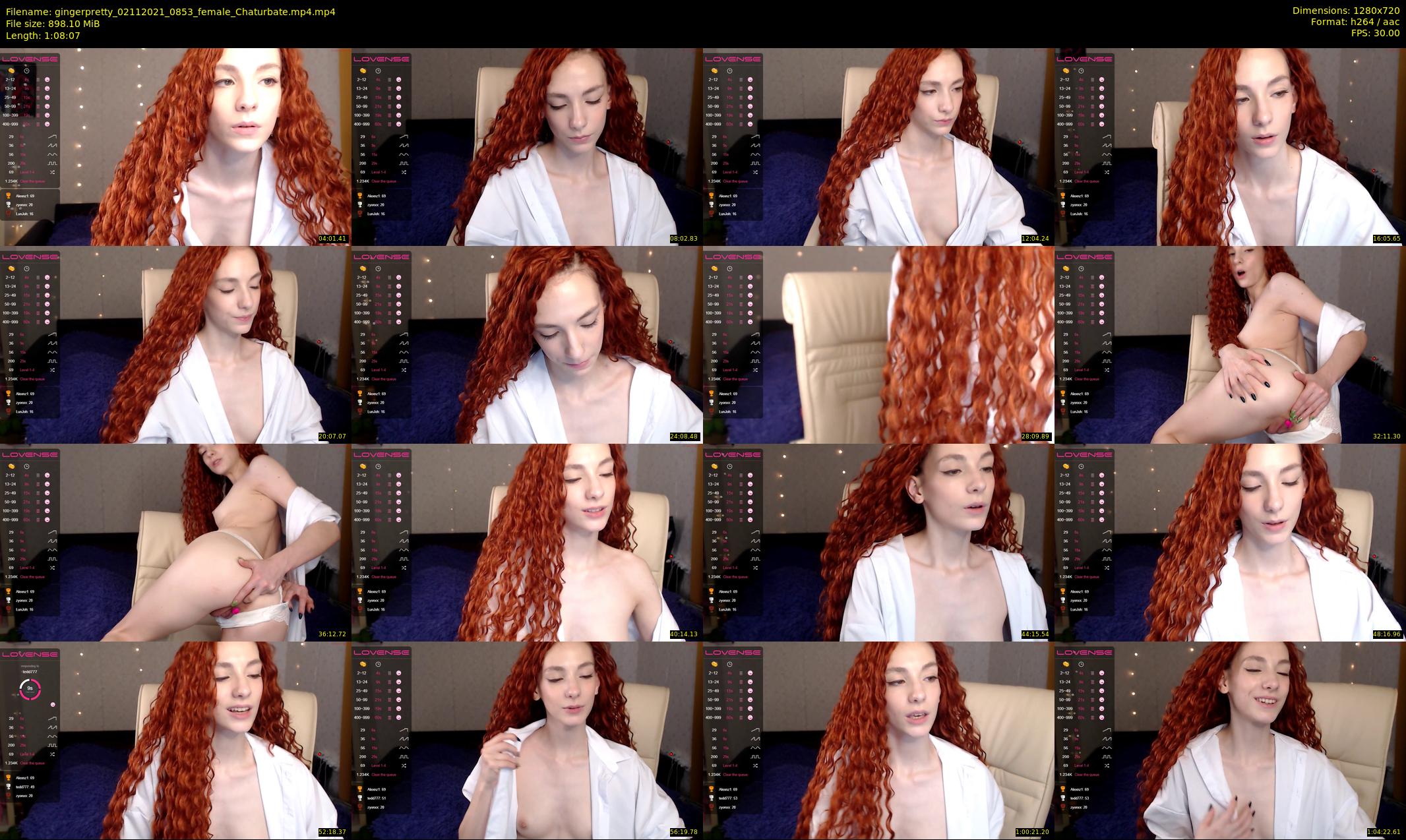 gingerpretty — 69 minute Chaturbate female cam show recording, 720p, Nov 2, 2021