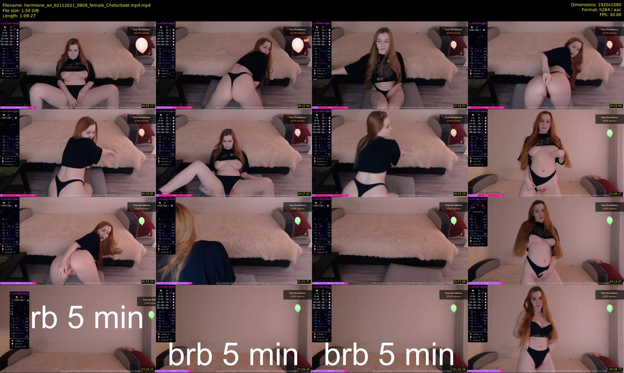 hermione_an — 70 minute Chaturbate female cam show recording, 1080p, Nov 2, 2021