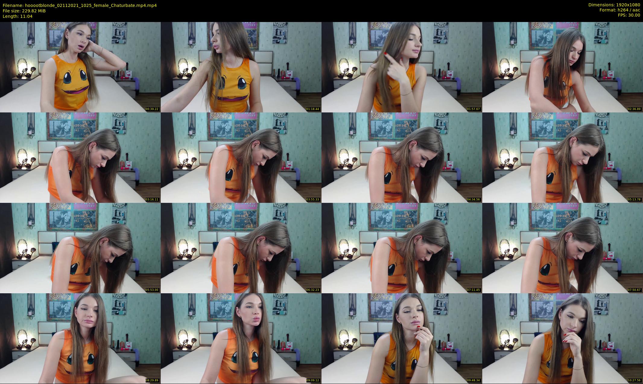 hooootblonde — 12 minute Chaturbate female cam show recording, 1080p, Nov 2, 2021