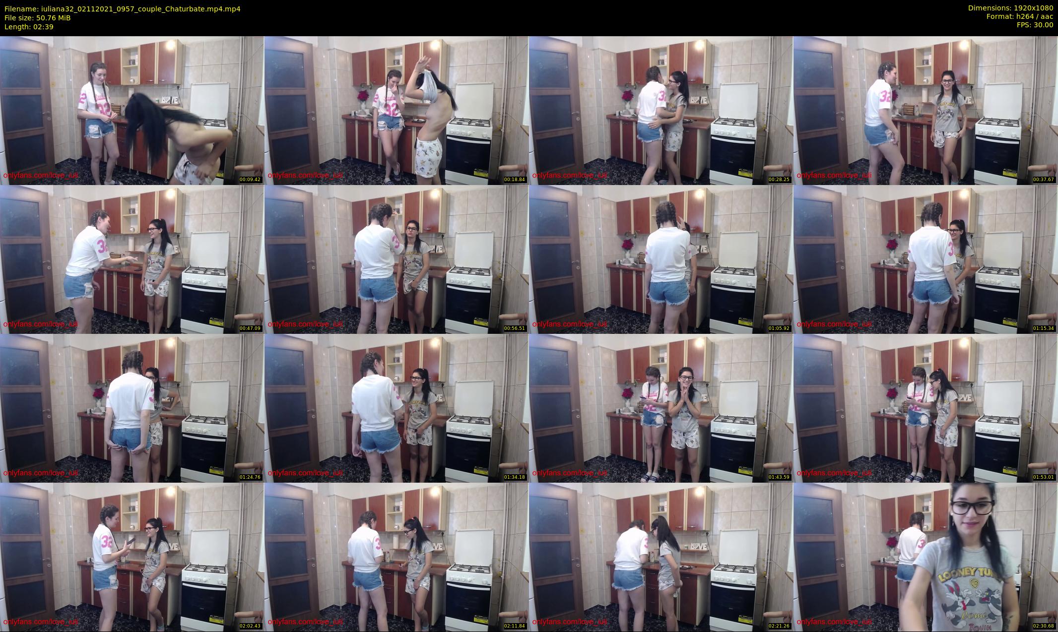 iuliana32 — 3 minute Chaturbate couple cam show recording, 1080p, Nov 2, 2021