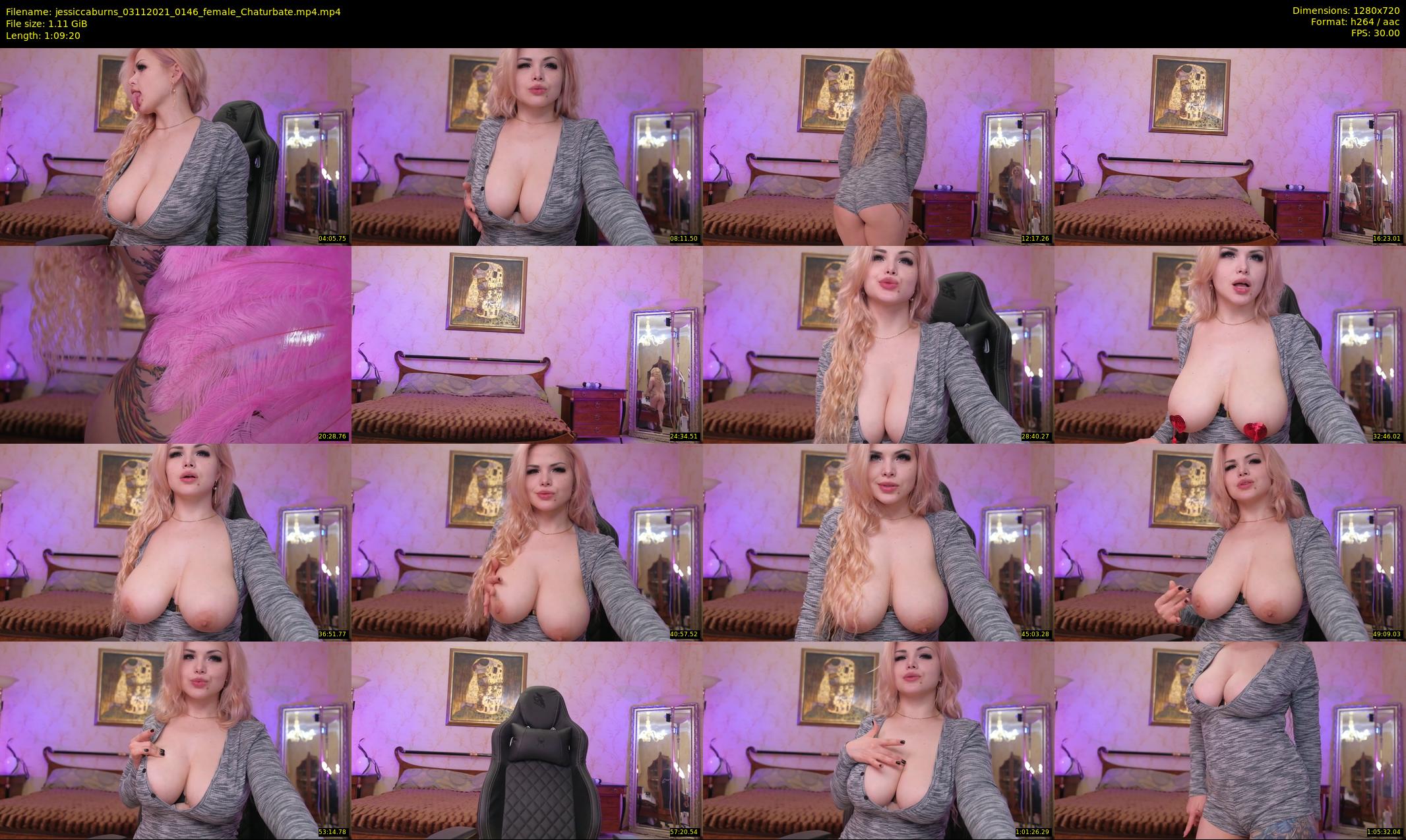jessiccaburns — 70 minute Chaturbate female cam show recording, 720p, Nov 3, 2021
