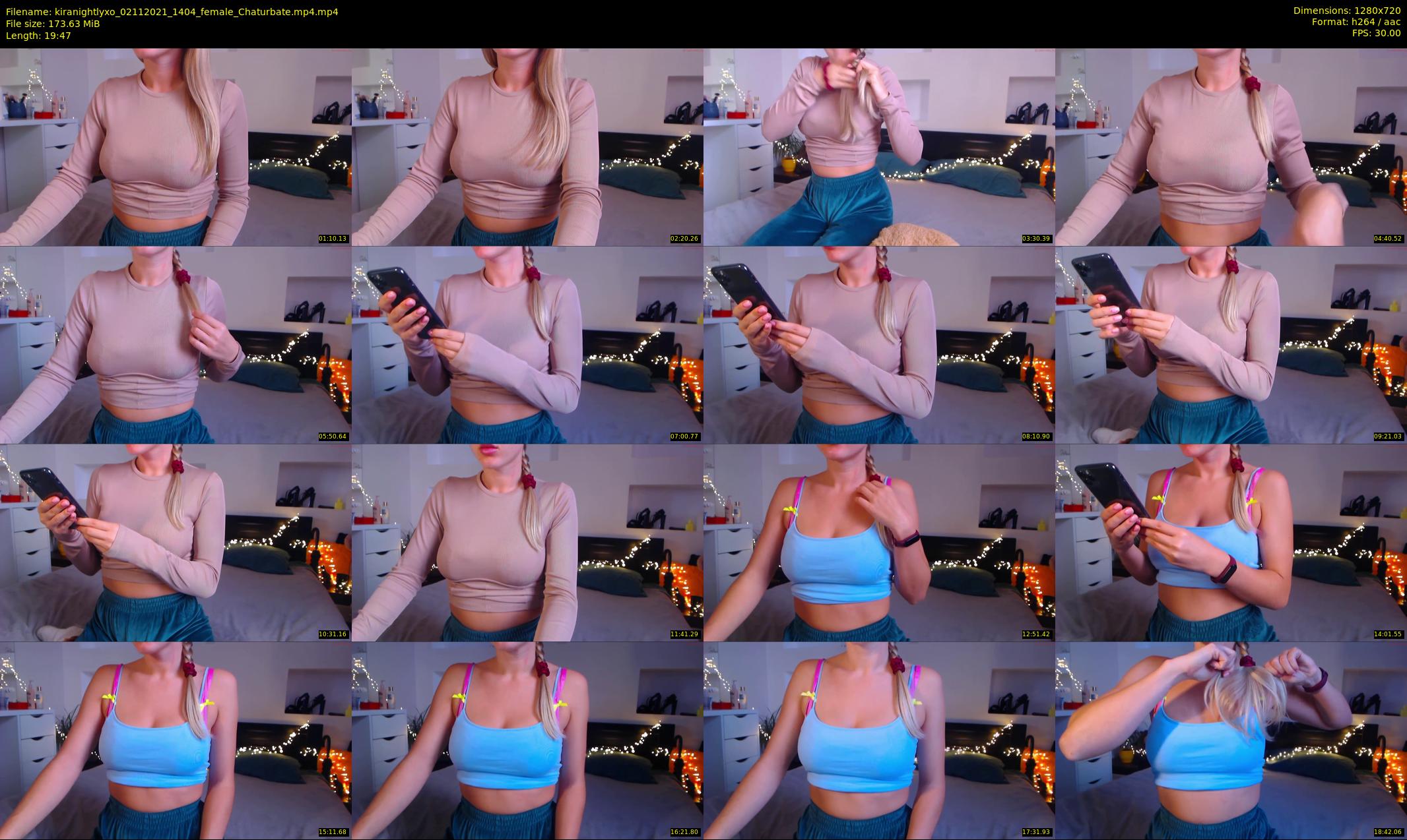 kiranightlyxo — 20 minute Chaturbate female cam show recording, 720p, Nov 2, 2021