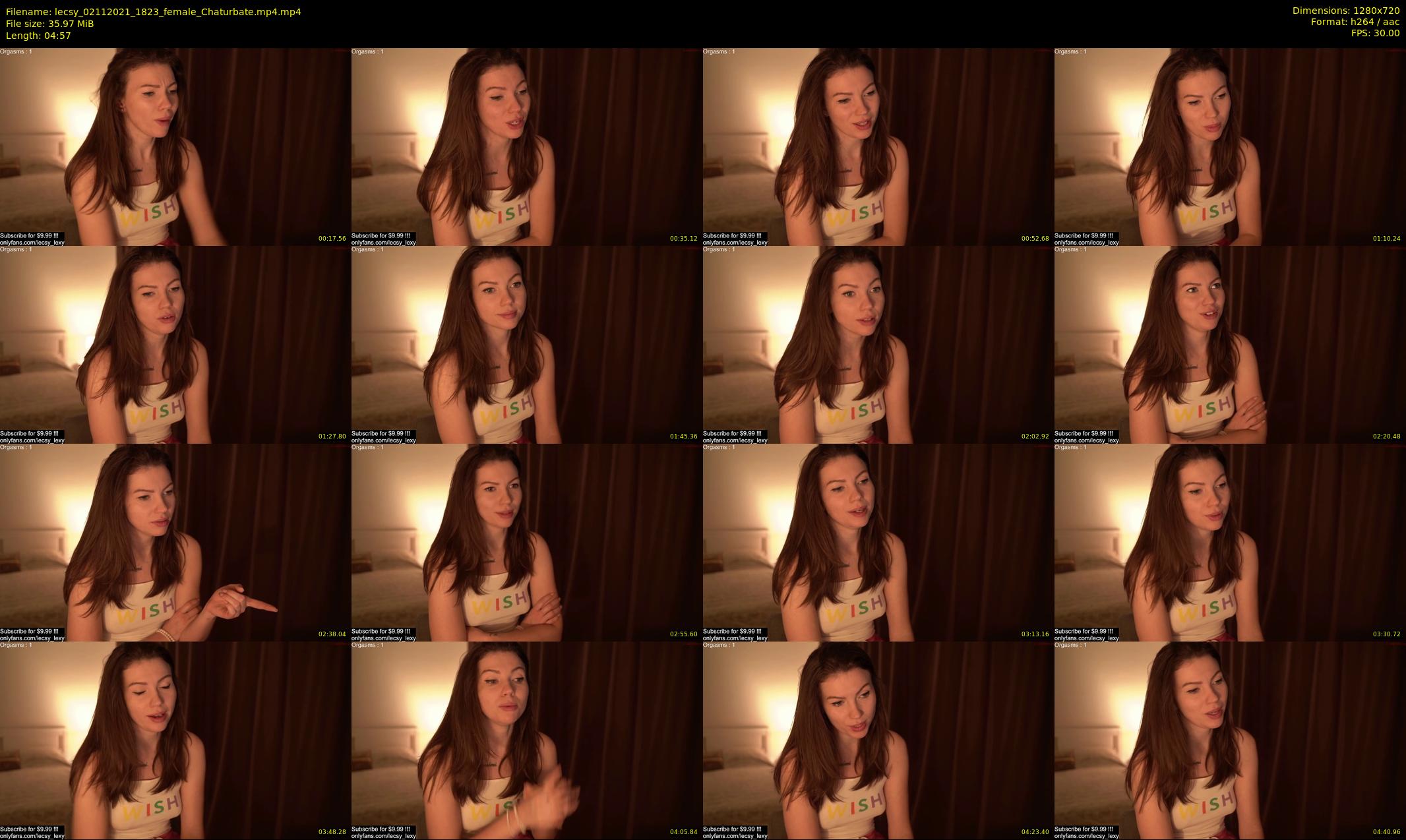 lecsy — 5 minute Chaturbate female cam show recording, 720p, Nov 2, 2021