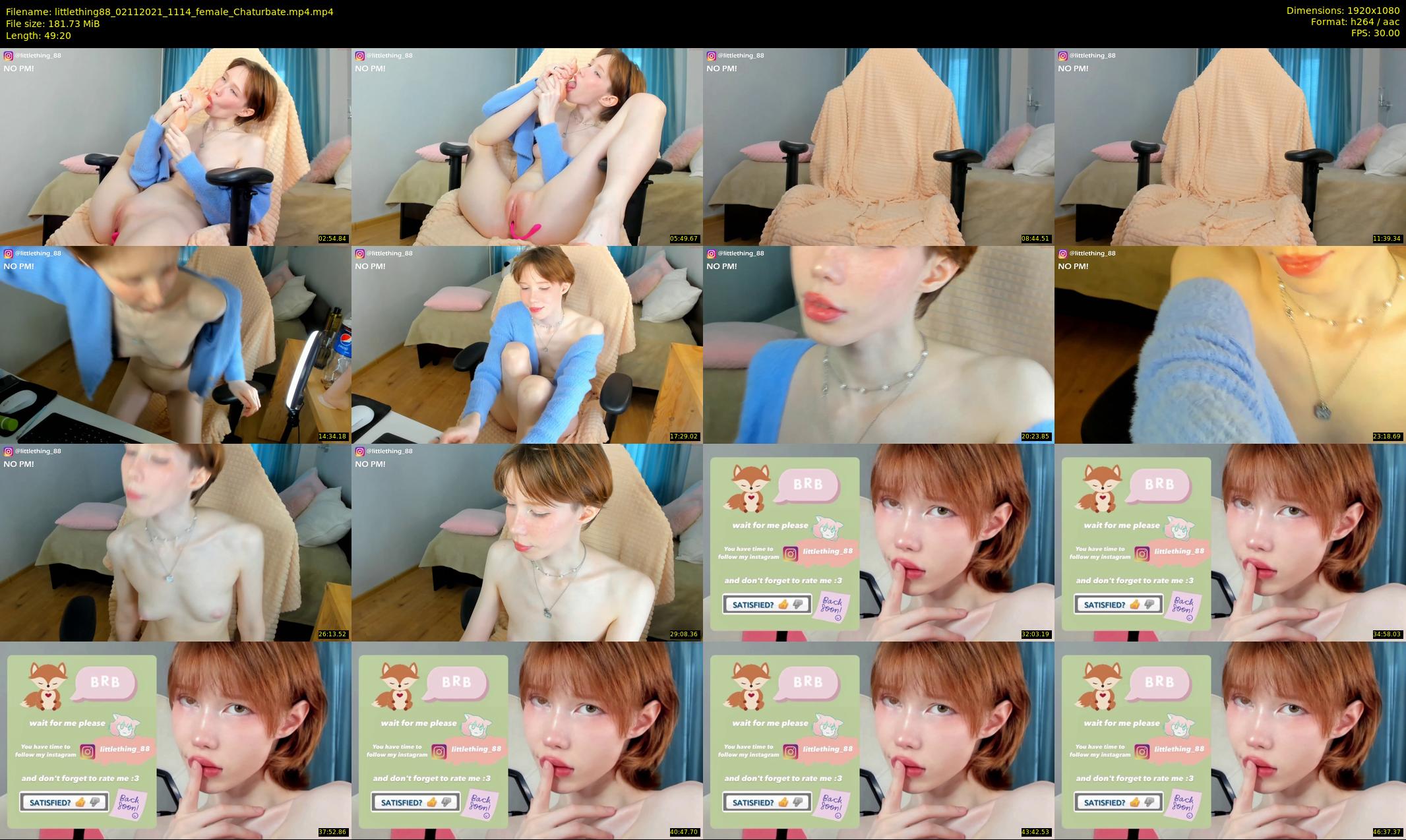 littlething88 — 50 minute Chaturbate female cam show recording, 1080p, Nov 2, 2021