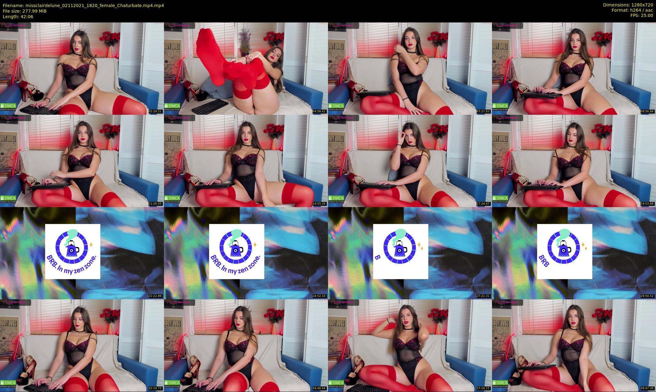 missclairdelune — 43 minute Chaturbate female cam show recording, 720p, Nov 2, 2021