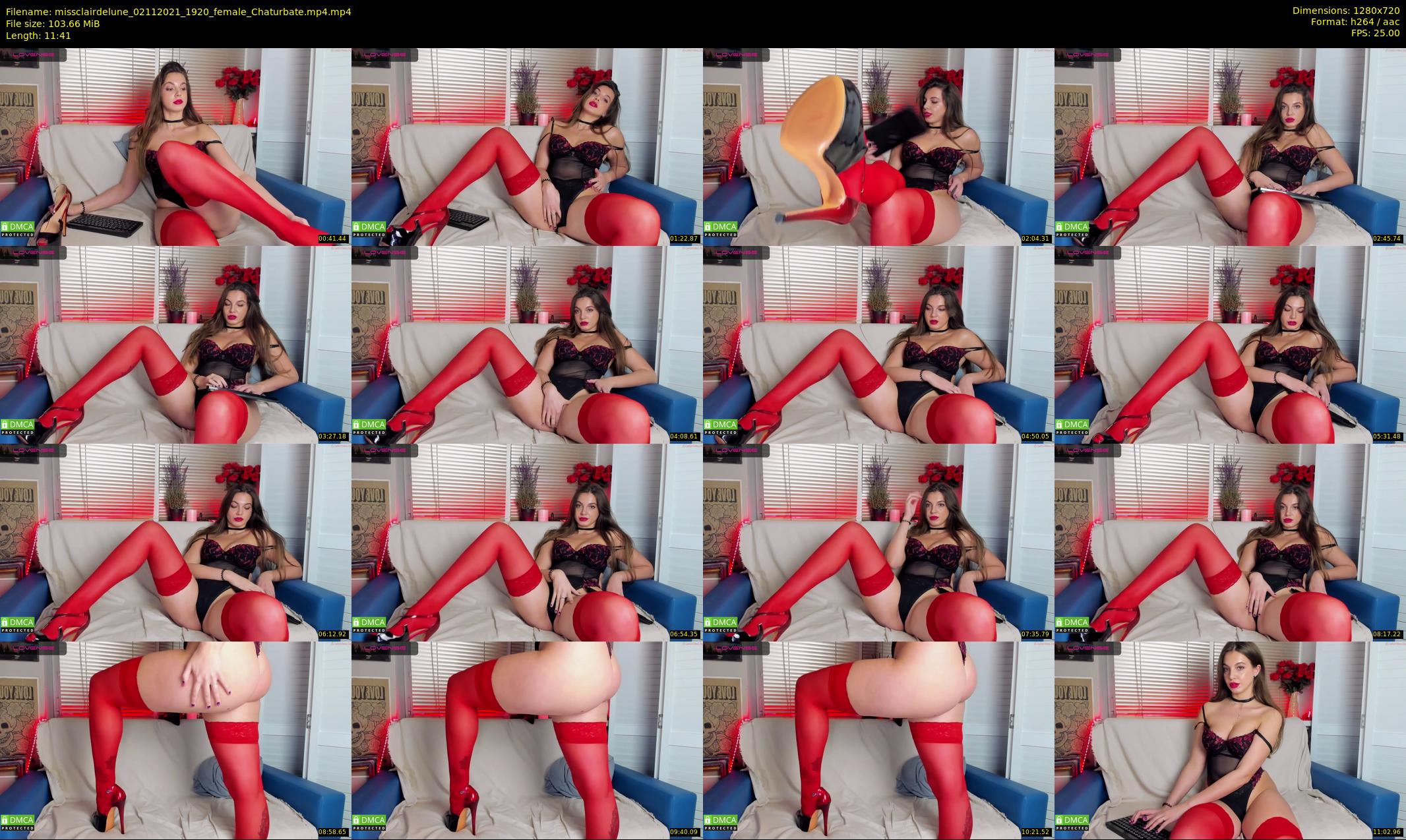 missclairdelune — 12 minute Chaturbate female cam show recording, 720p, Nov 2, 2021
