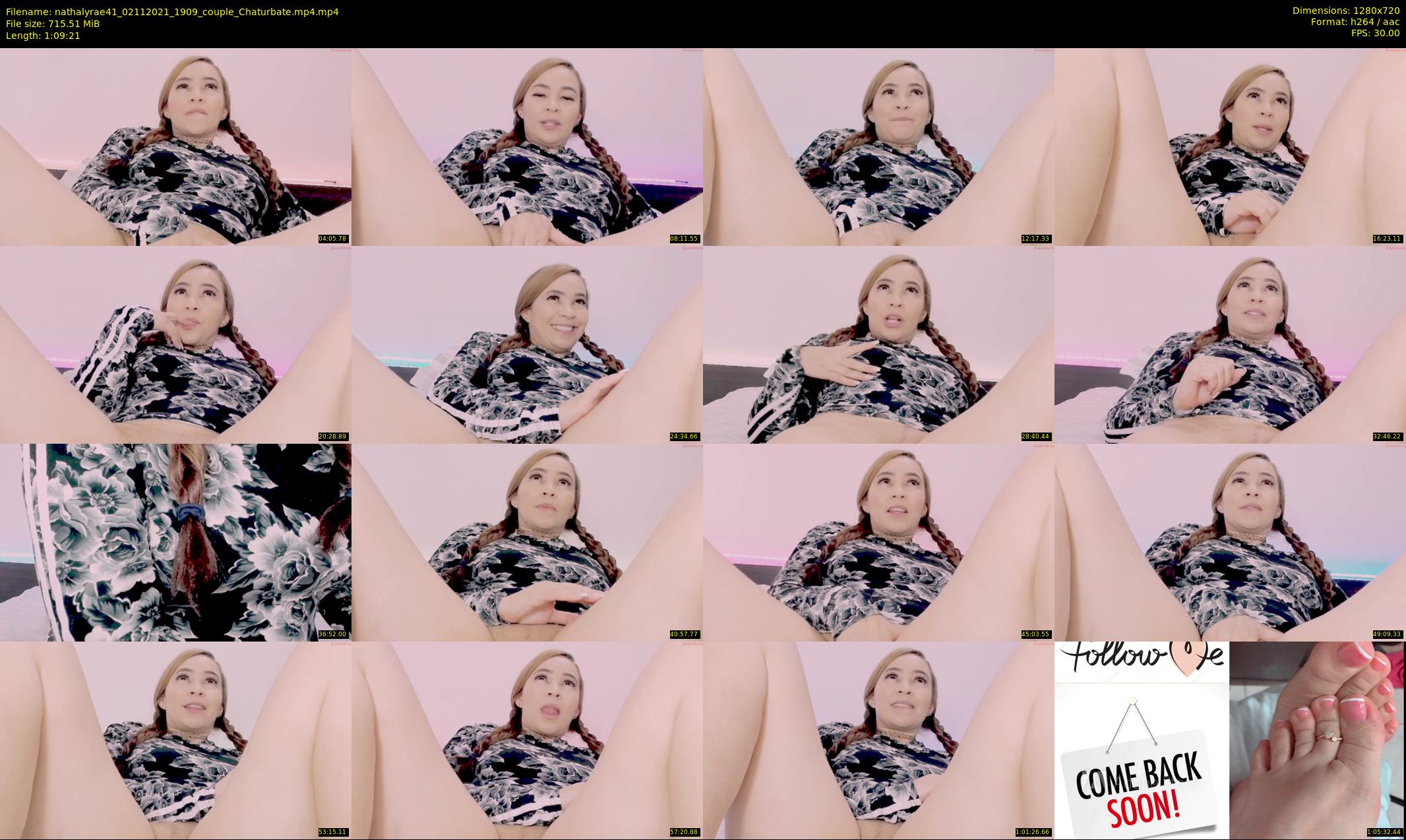 nathalyrae41 — 70 minute Chaturbate female cam show recording, 720p, Nov 2, 2021