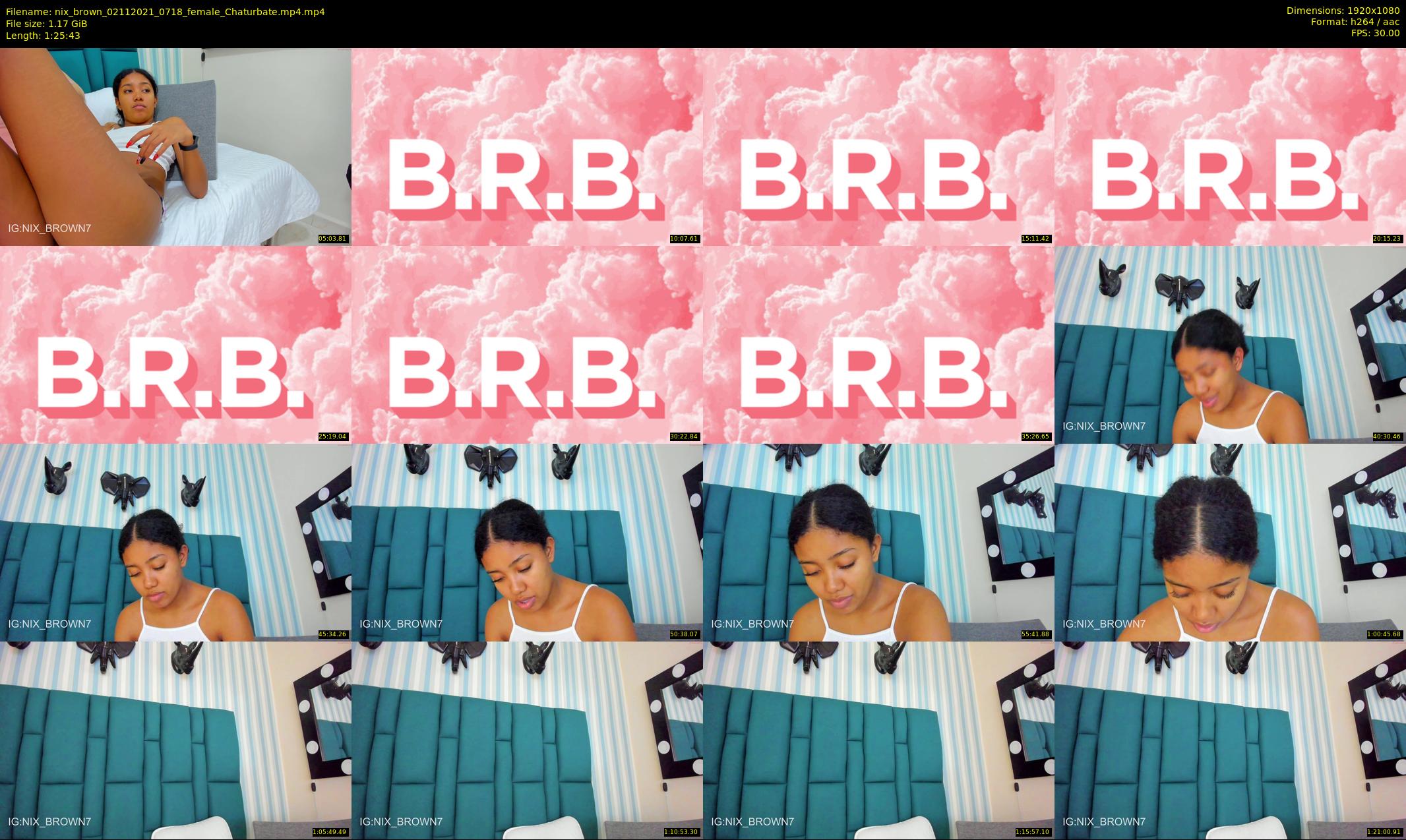 nix_brown — 86 minute Chaturbate female cam show recording, 1080p, Nov 2, 2021
