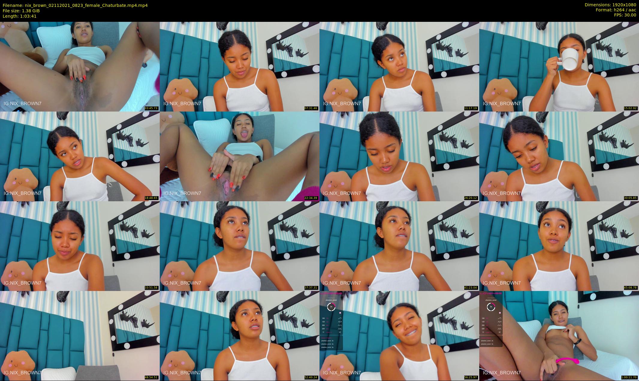 nix_brown — 64 minute Chaturbate female cam show recording, 1080p, Nov 2, 2021